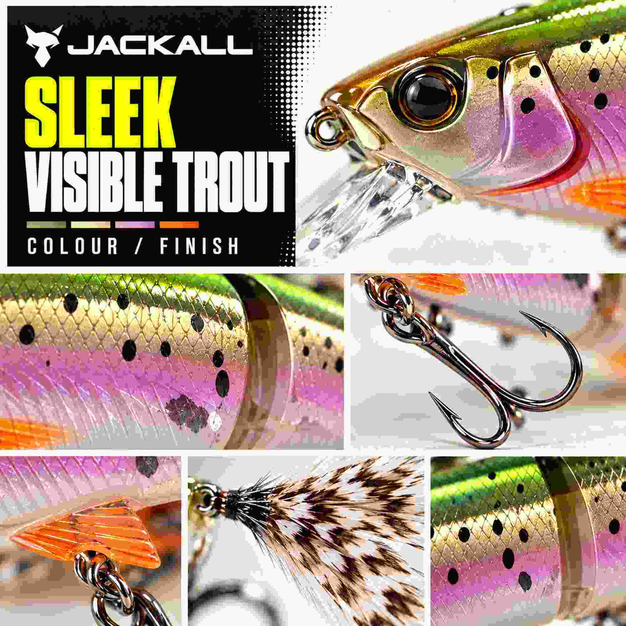 Jackall Mikey Sleek 115 Floating Lure Sleek Visible Trout (1925)
