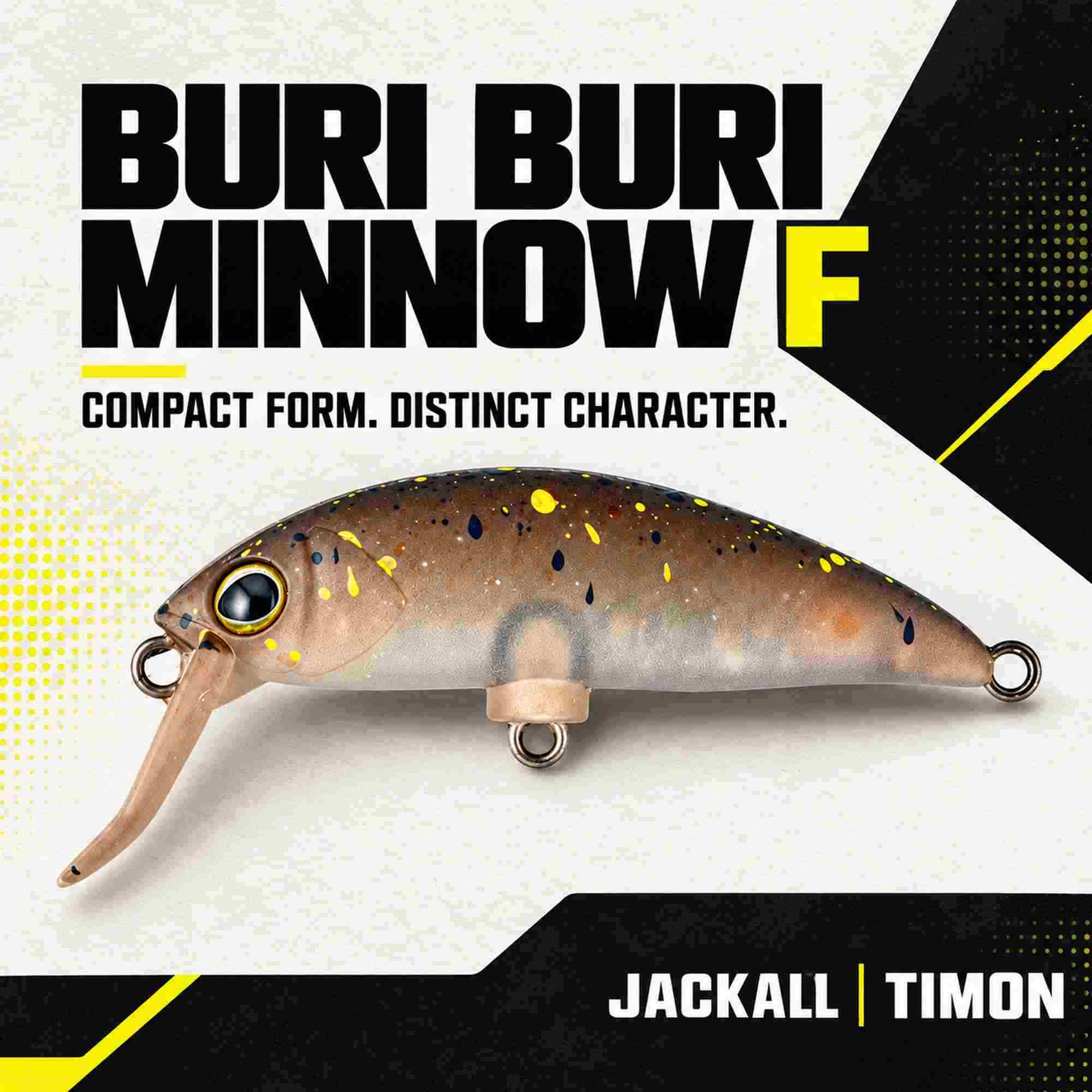 Jackall Timon Buri Buri Minnow F 40 mm Floating Lure Endo Glow Brown (3851)