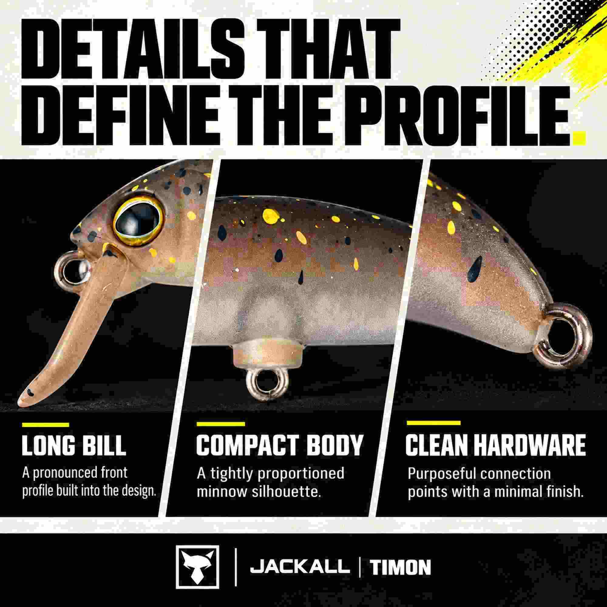 Jackall Timon Buri Buri Minnow F 40 mm Floating Lure Endo Glow Brown (3851)
