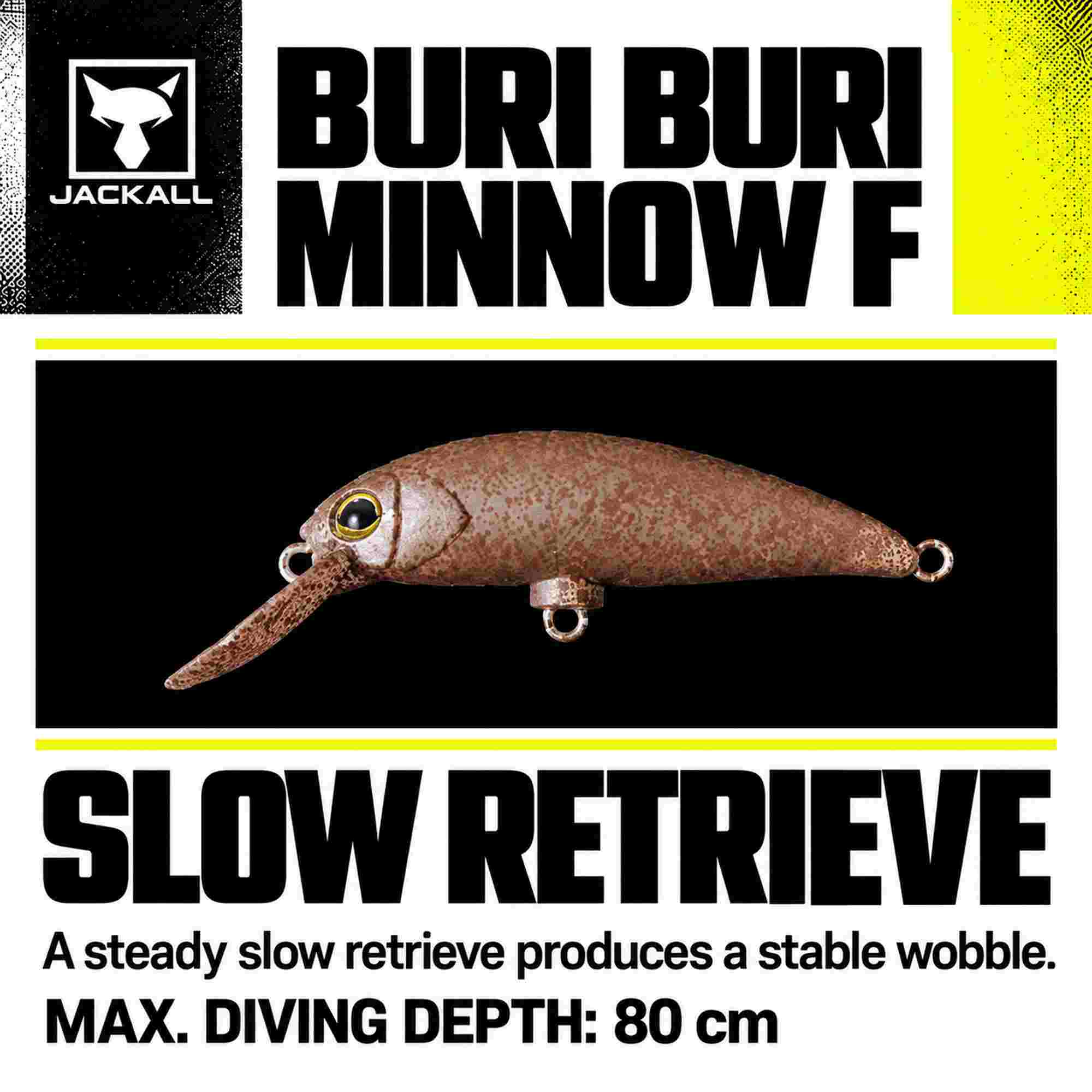 Jackall Timon Buri Buri Minnow F 40 mm Floating Lure Yazy Bondz (3875)