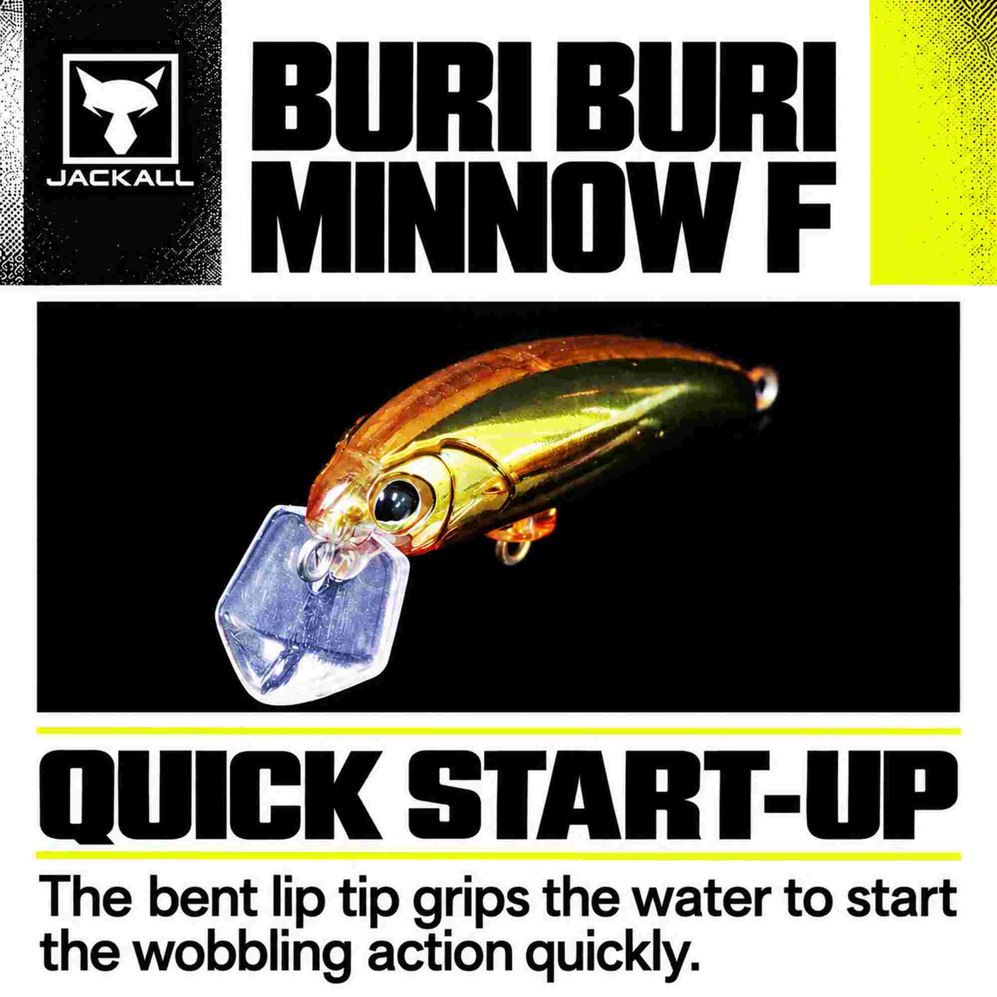 Jackall Timon Buri Buri Minnow F 40 mm Floating Lure Yazy Bondz (3875)