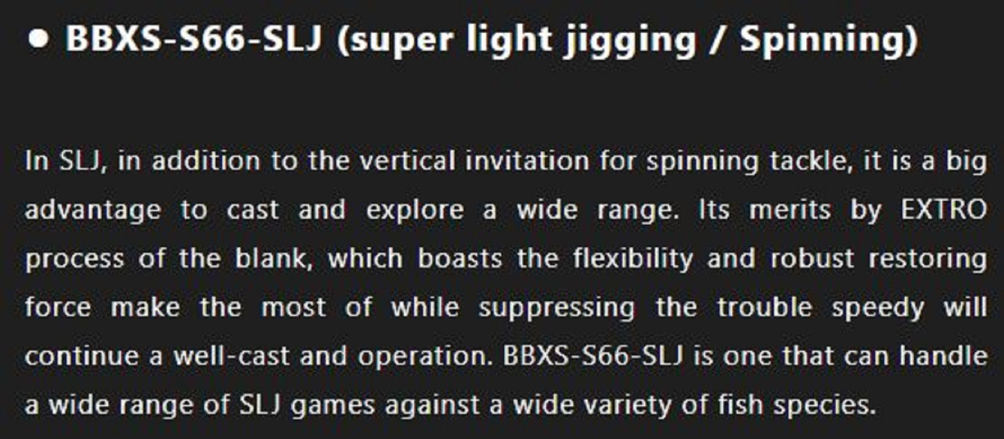 Jackall Rod Spinning Bambluz BBXS-S66-SLJ (7996)