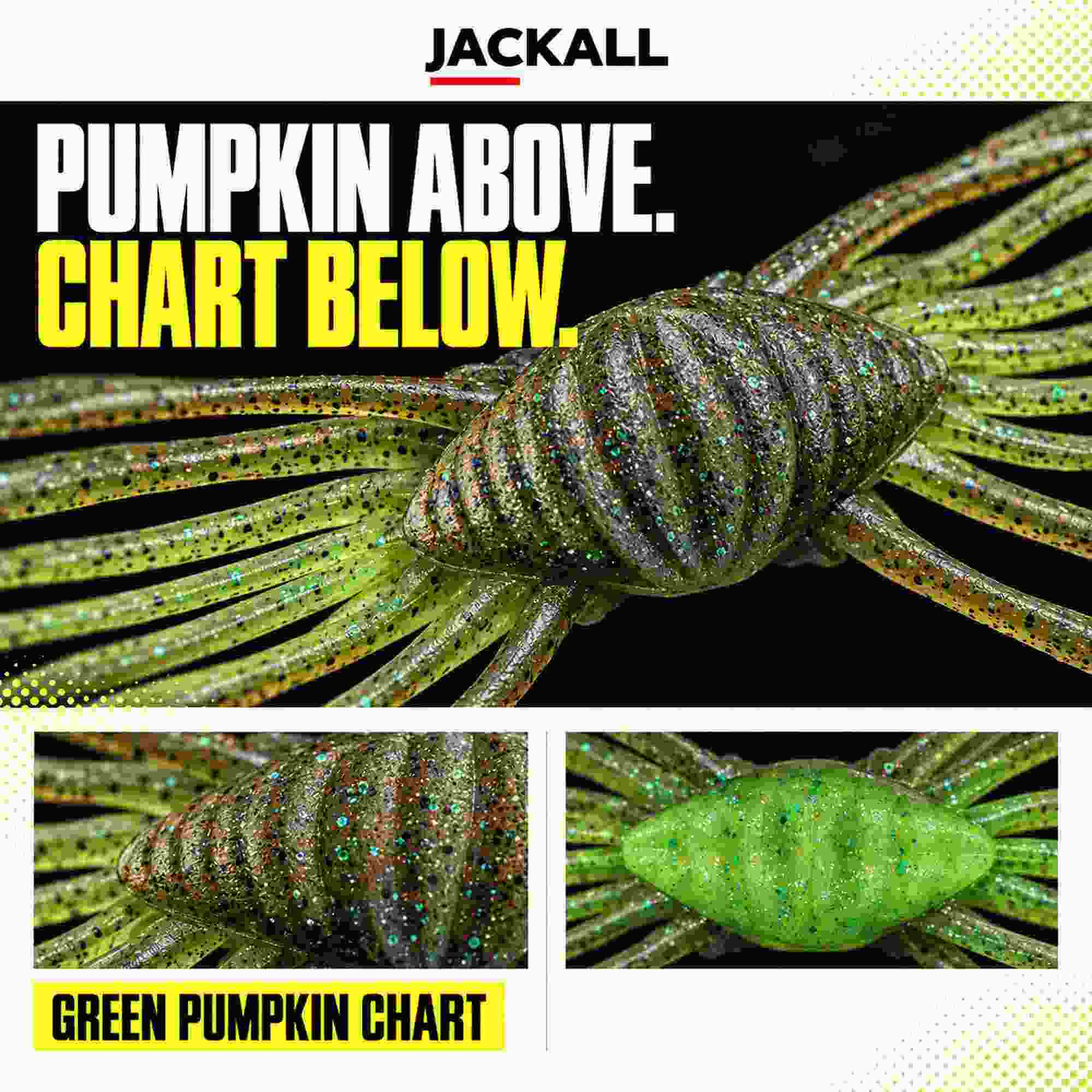 Jackall Soft Lure Drift Crab 145 mm x 45mm Green Pumpkin Chart (2273)