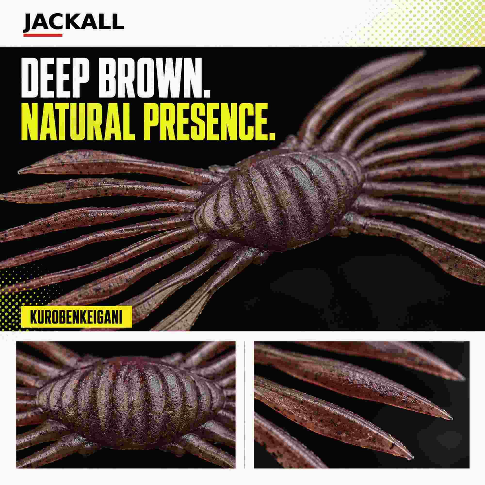 Jackall Soft Lure Drift Crab 145 mm x 45mm Kurobenkeigani (2327)