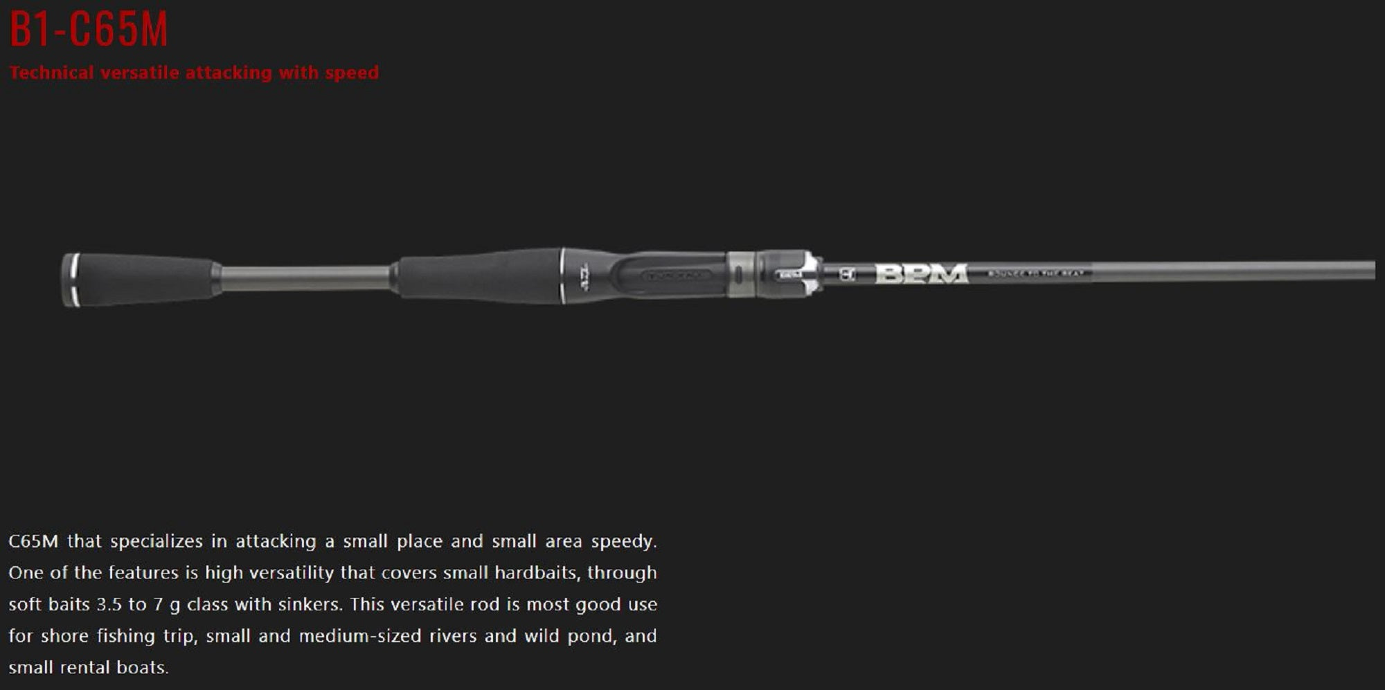 Sale Jackall Rod Baitcast BPM 21 B1-C65M (3690)