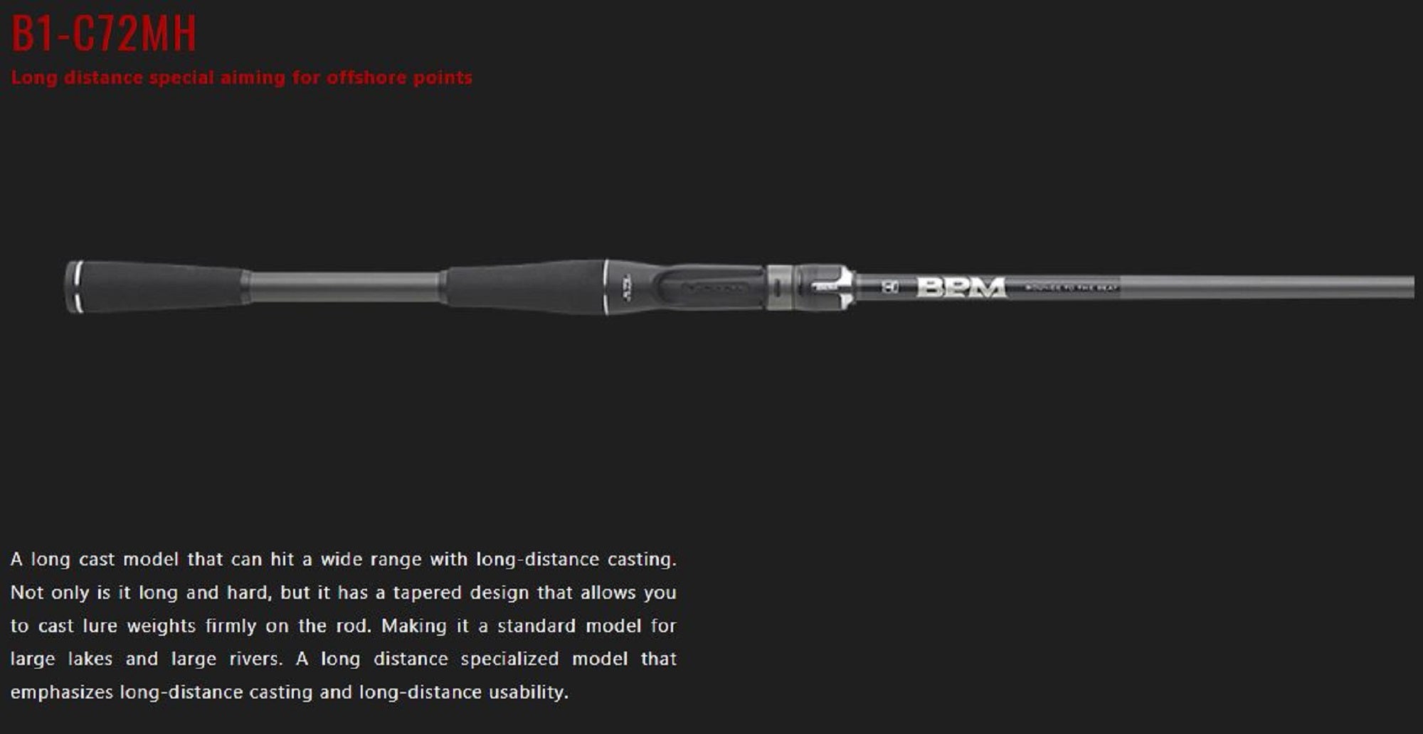 Sale Jackall Rod Baitcast BPM 21 B1-C72MH (3720)