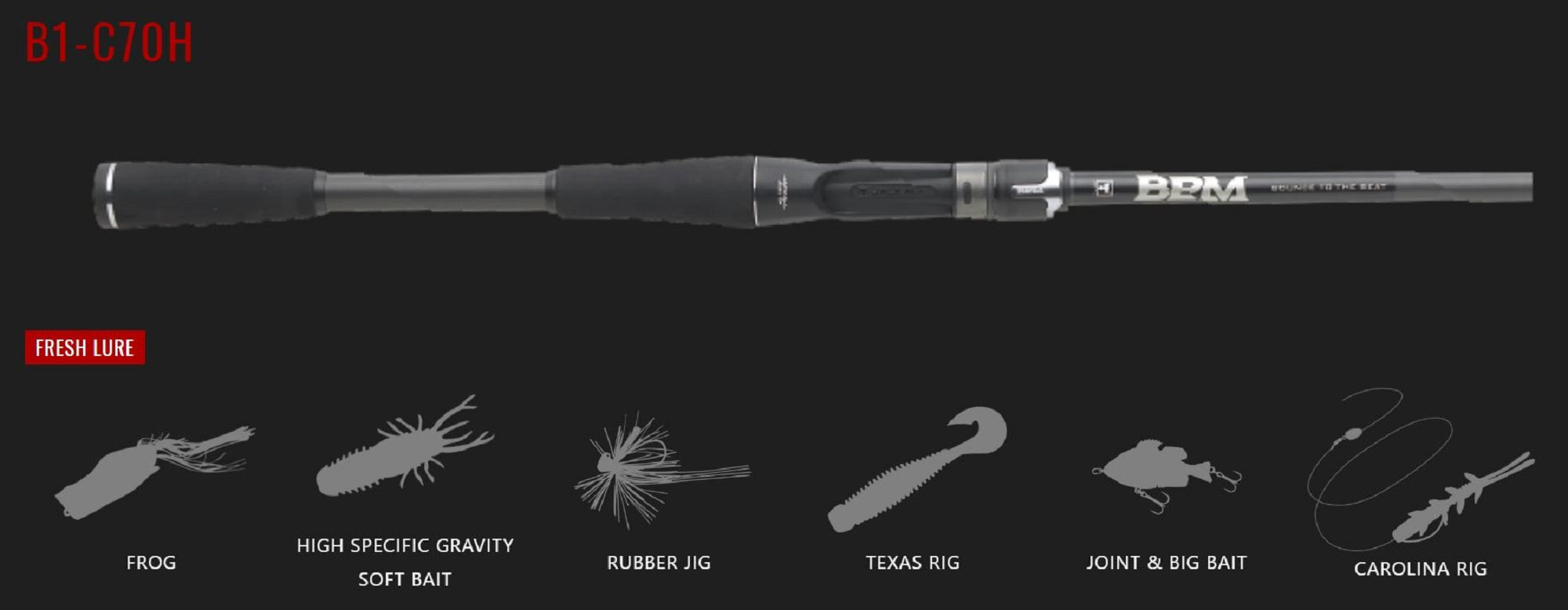 Sale Jackall Rod Baitcast BPM 21 B1-C70H (3737)