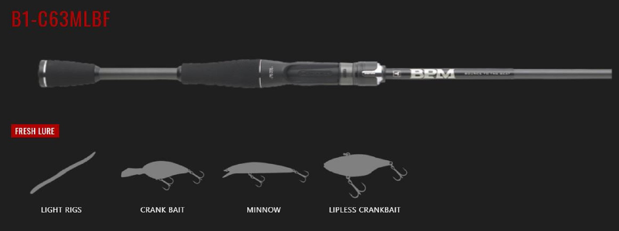 Jackall Rod Baitcast BPM 21 B1-C63MLBF (3775)