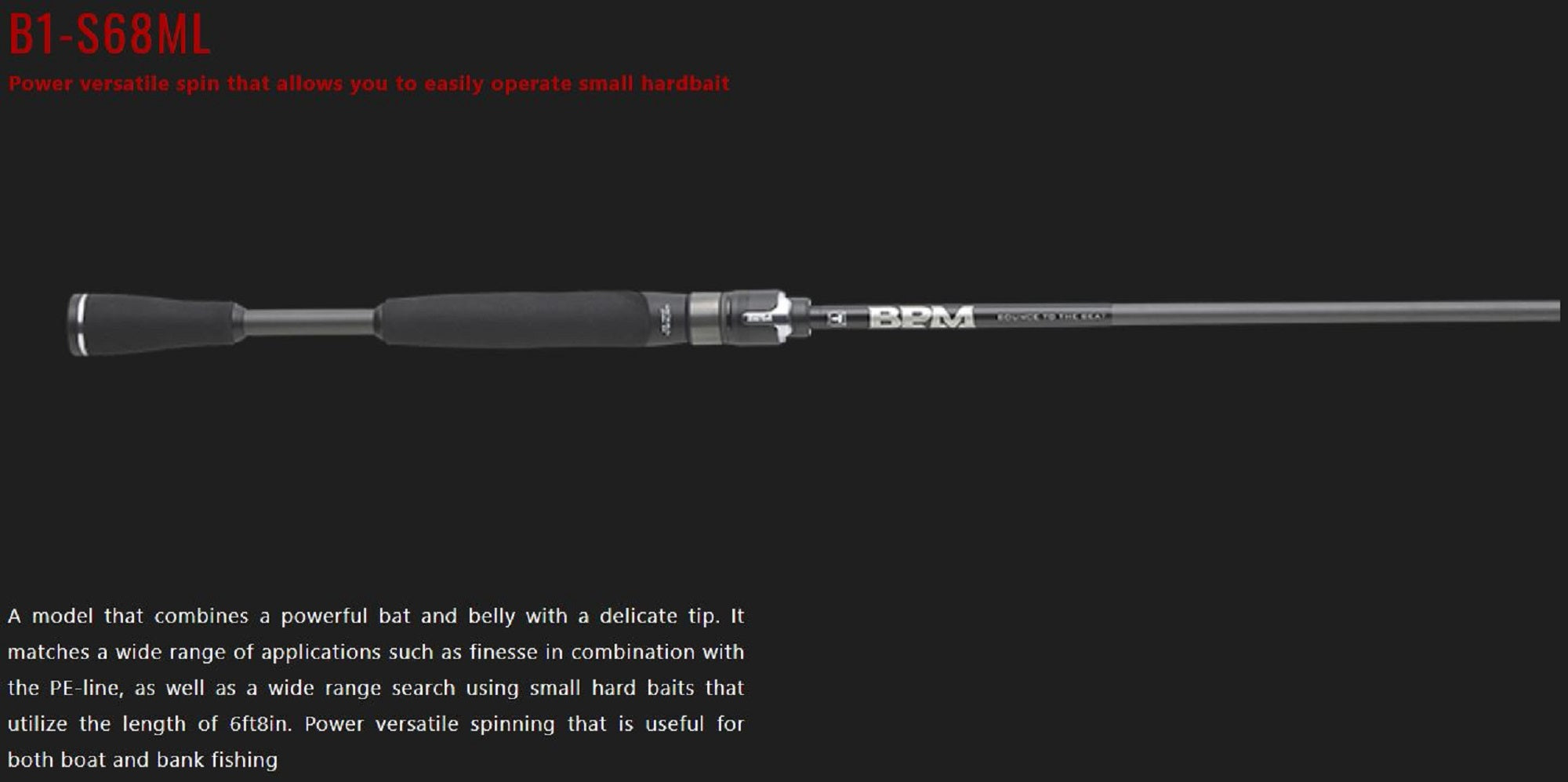 Sale Jackall Rod Spinning BPM 21 B1-S68ML (3805)