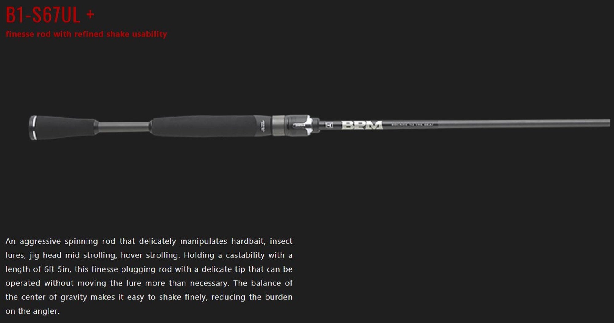 Sale Jackall Rod Spinning BPM 21 B1-S67UL+ (3829)