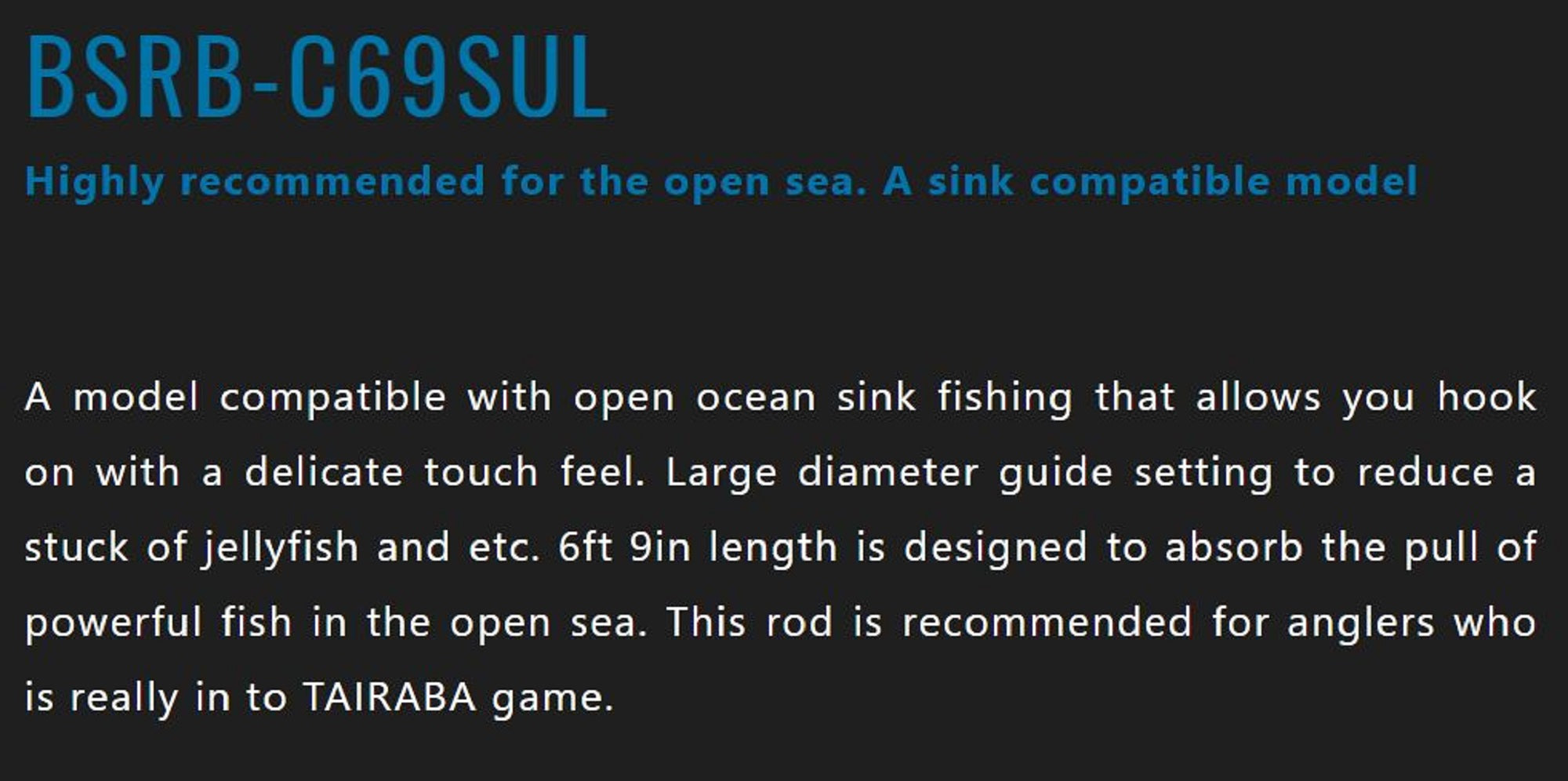 Jackall Rod Baitcast Bin Bin Stick RB BSRB-C69SUL (3935)