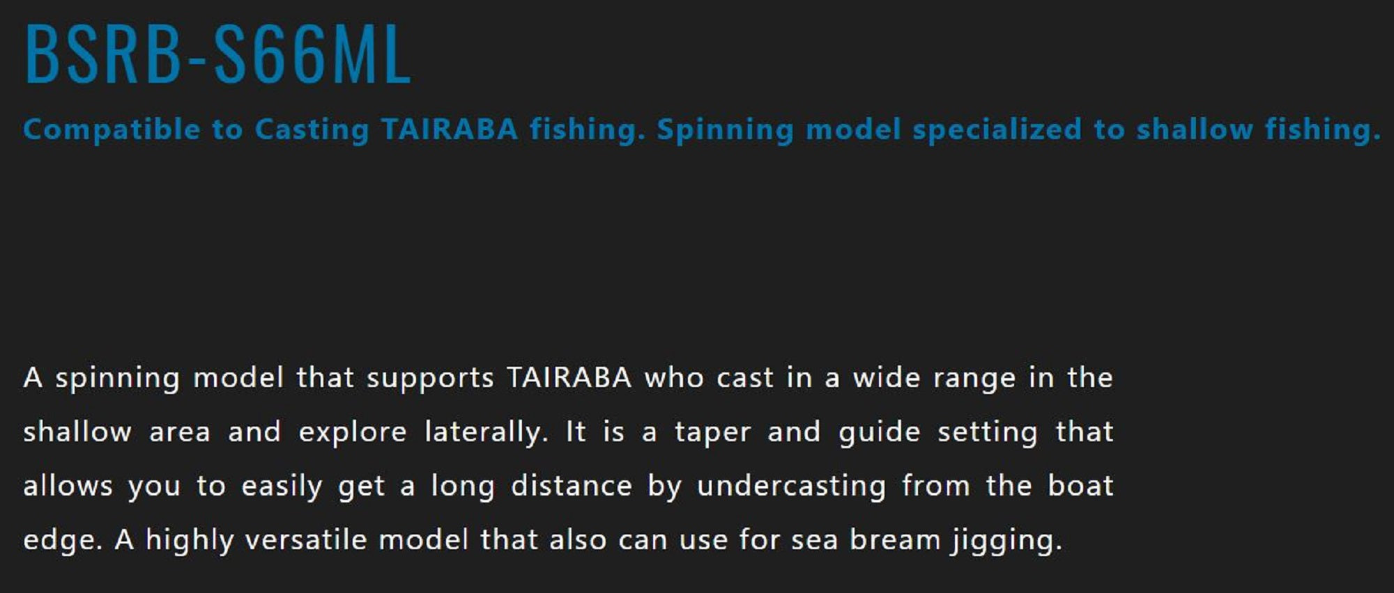 Jackall Rod Spinning Bin Bin Stick RB BSRB-S66ML (3942)