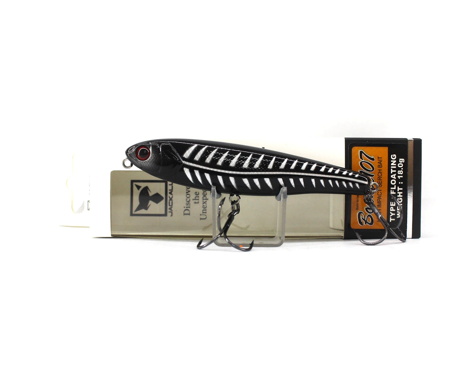 Jackall Bonnie 107 Floating Lure Bone Black (7841)