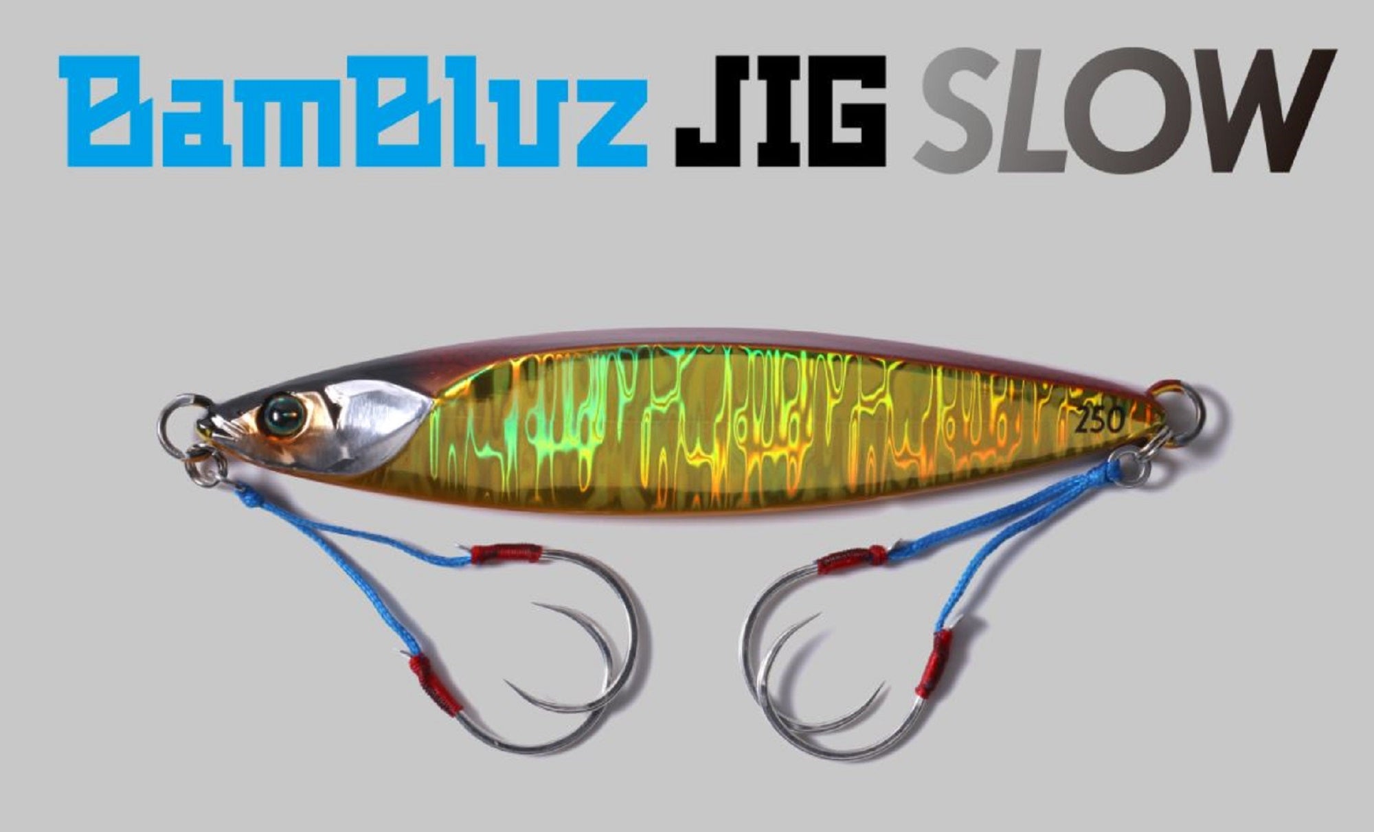 Jackall Metal Jig Bambluz Slow 250 Grams Chart Back Stripe (8459)