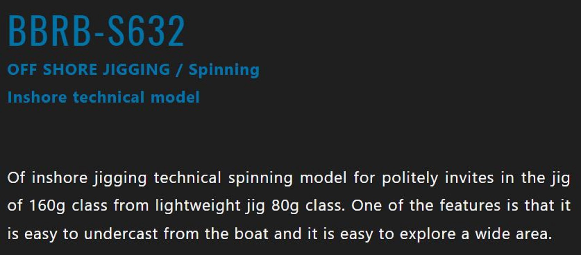 Jackall Rod Spinning Bambluz BBRB-S632 (0100)