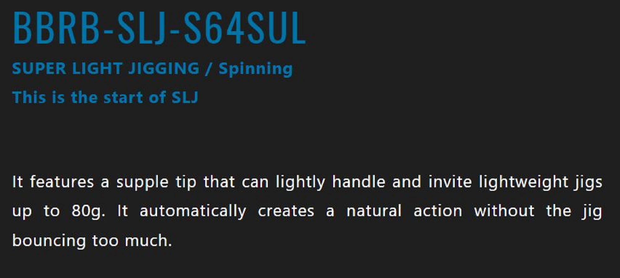 Jackall Rod Spinning Bambluz BBRB-SLJ-S64SUL (0148)