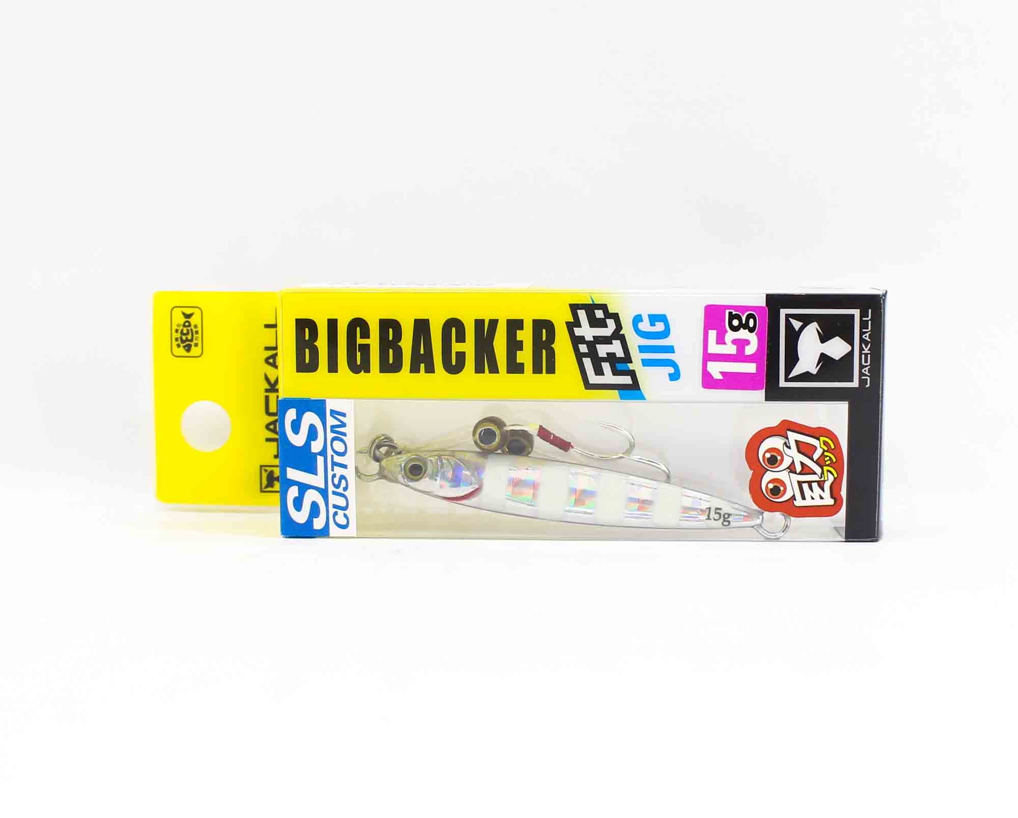 Jackall Metal Jig Big Backer Fit 15 Grams Glow Stripe Border Hl (3279)