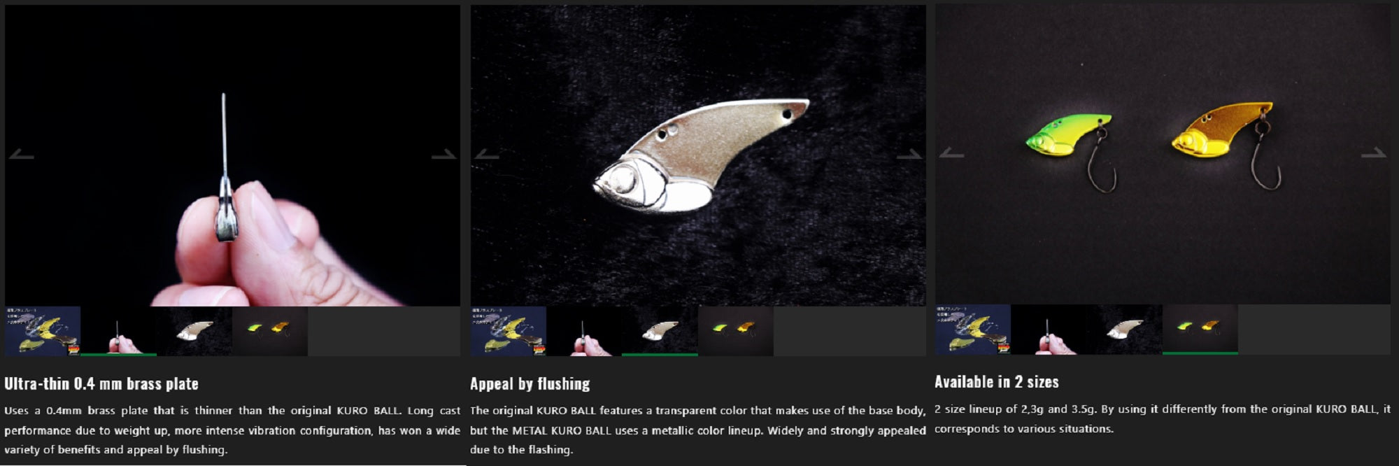 Jackall Kuro Ball 3.0 grams Sinking Lure Matcha Latte (7024)