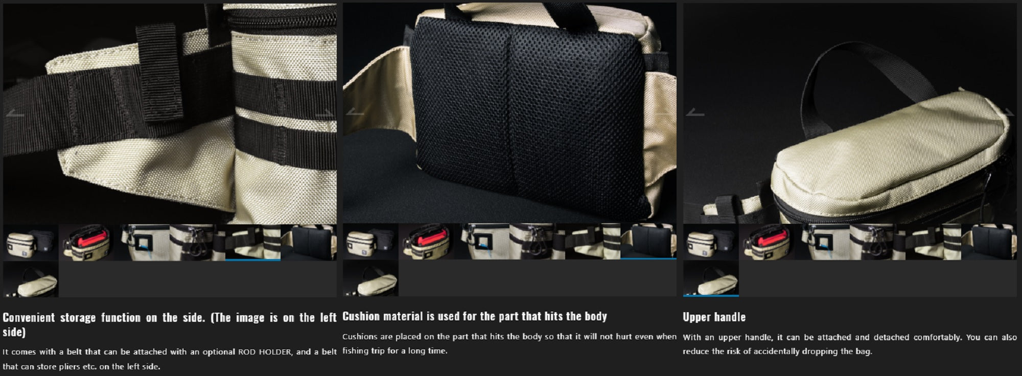 Jackall Bag Light Style Run Gun Sand Beige (9363)