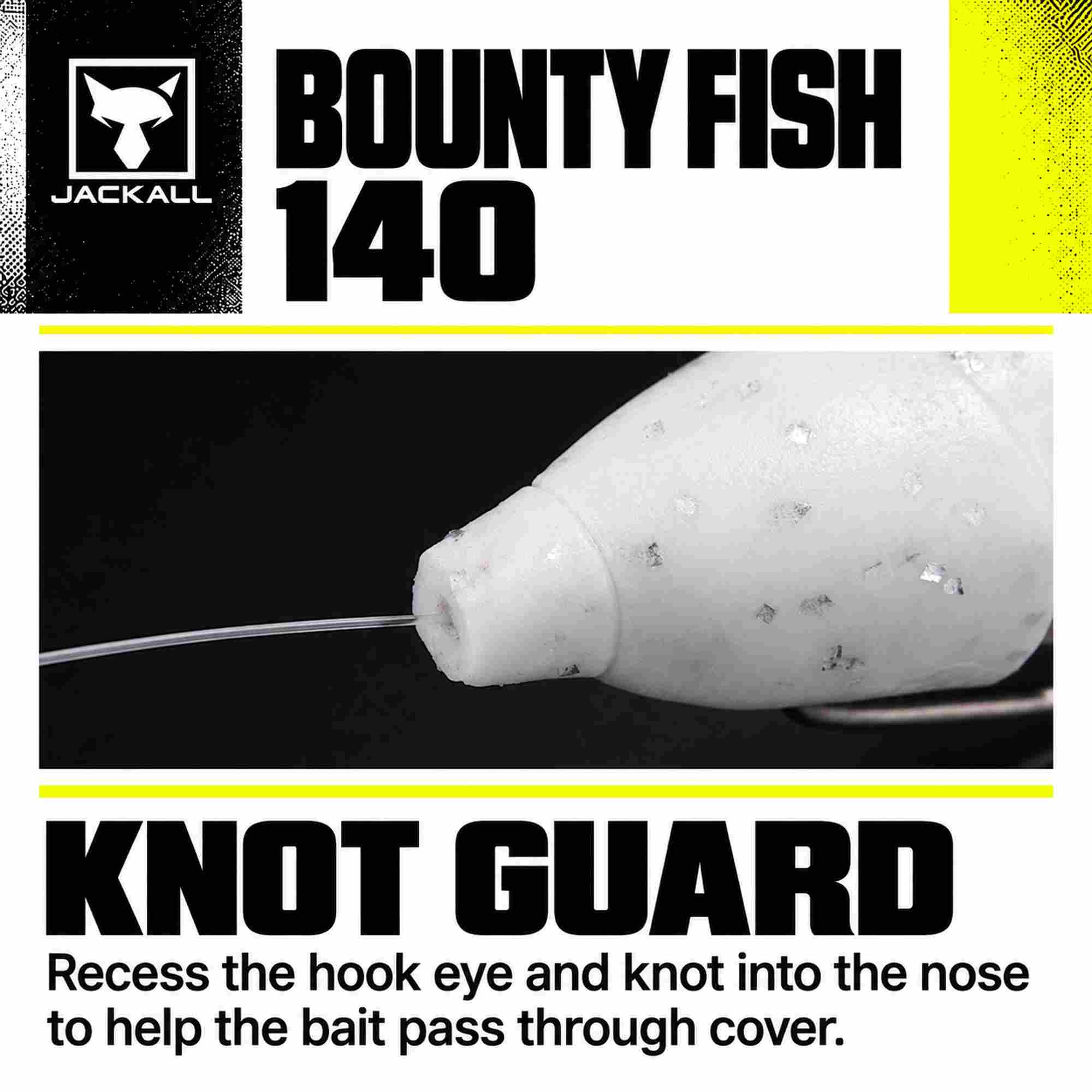 Jackall Soft Lure Bounty Fish 140mm White Shad (3261)