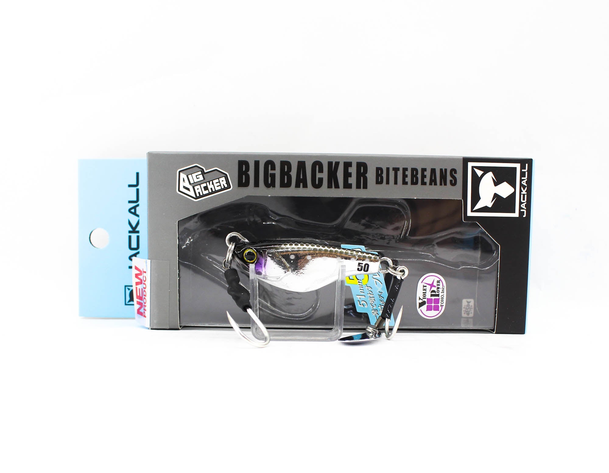 Jackall Metal Jig Big Backer Bite Beans 50 gram Cho UV Silver (4084)