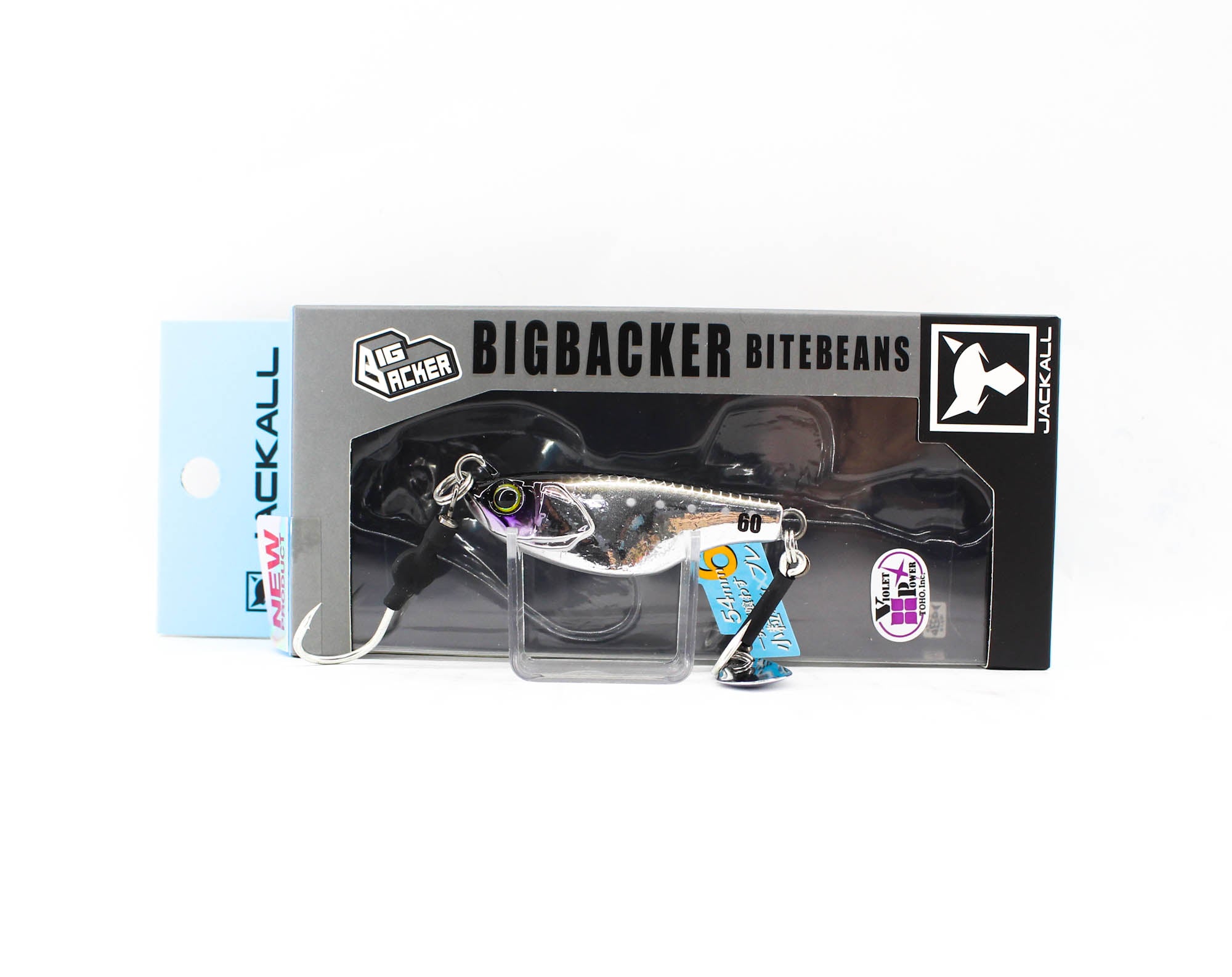 Jackall Metal Jig Big Backer Bite Beans 60 gram Cho UV Silver (4169)
