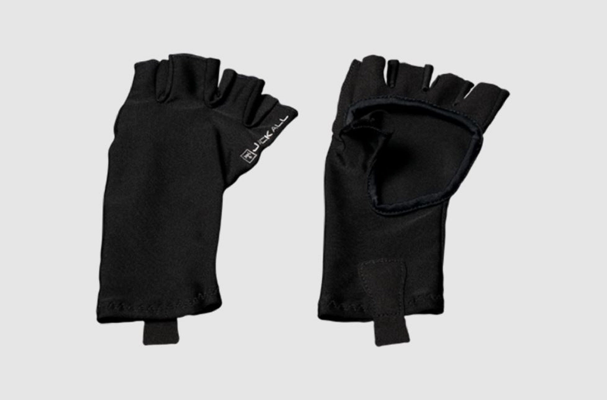 Jackall Cool Touch UV Cut Gloves Black Size L (7405)