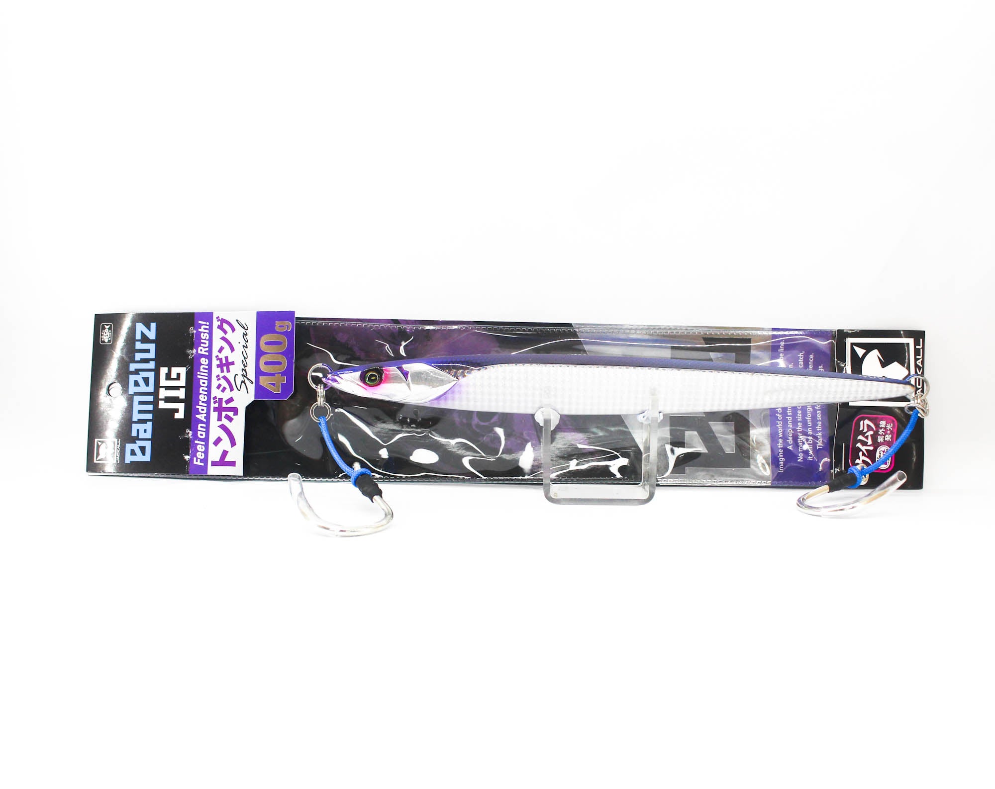 Jackall Metal Jig Bambluz Semi Long 400 grams Tuna UV Lens Bait (2188)