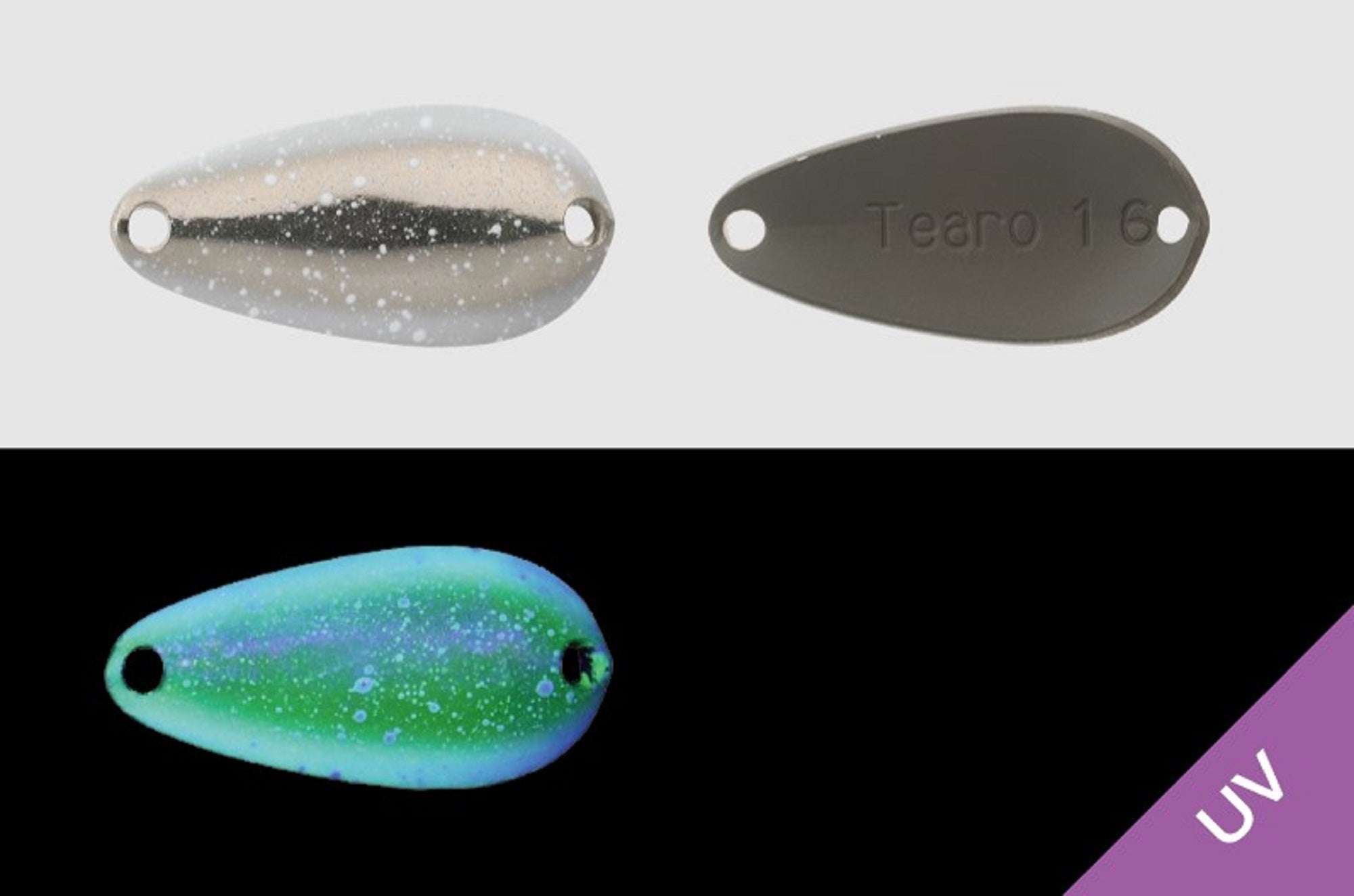 Jackall Timon Tearo Trout Spoon 3.1 grams 180 Yazy Silver White UV (2317)