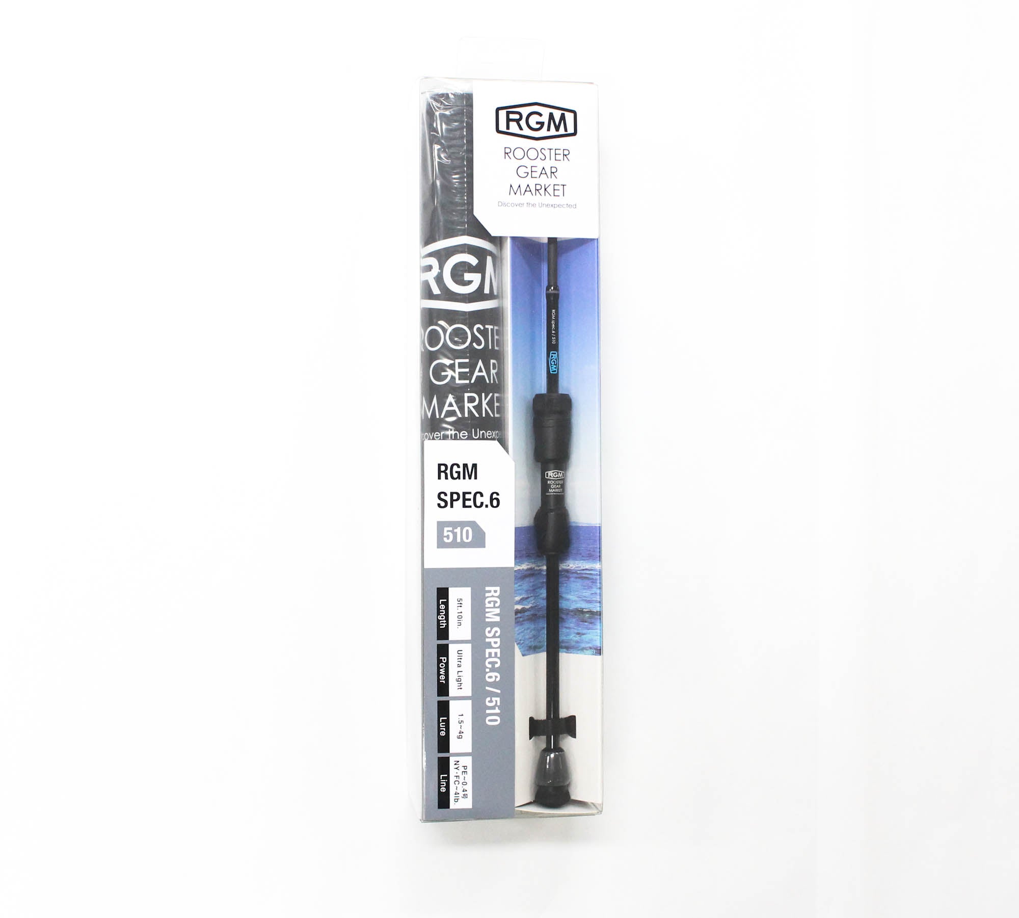 Jackall RGM Rod Spinning Spec 6/510 1.78m 5Pc Black (2843)