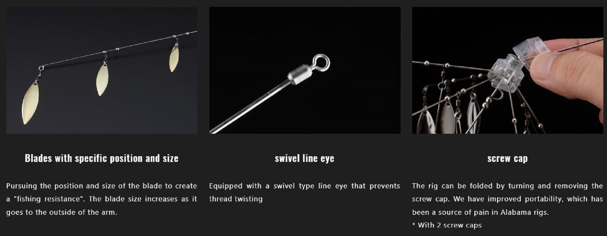 Jackall Luster Blade 115mm Alabama Rig Gold (3093)