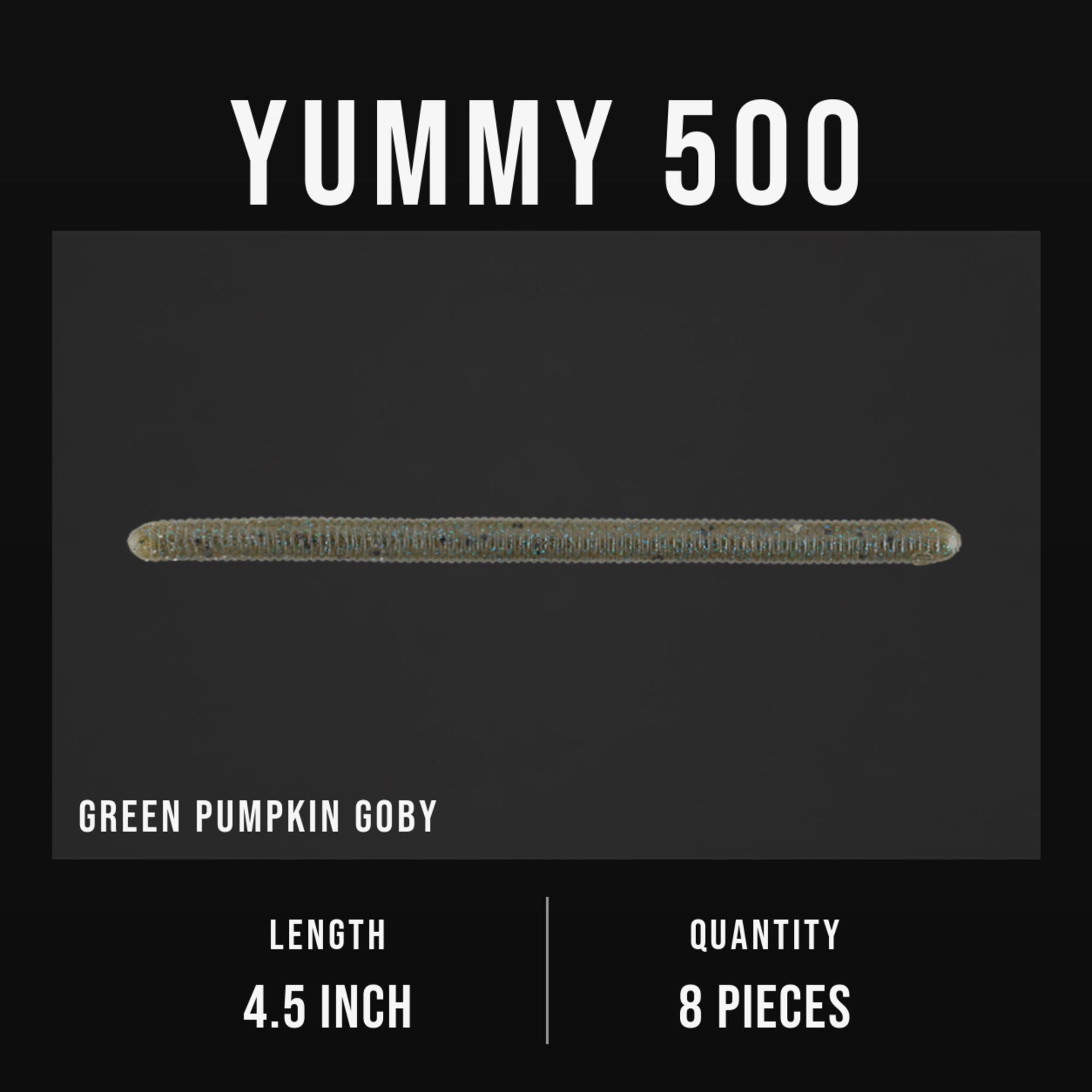 Jackall Soft Lure Yammy 500 4.5 Inches Green Pumpkin Goby (3338)