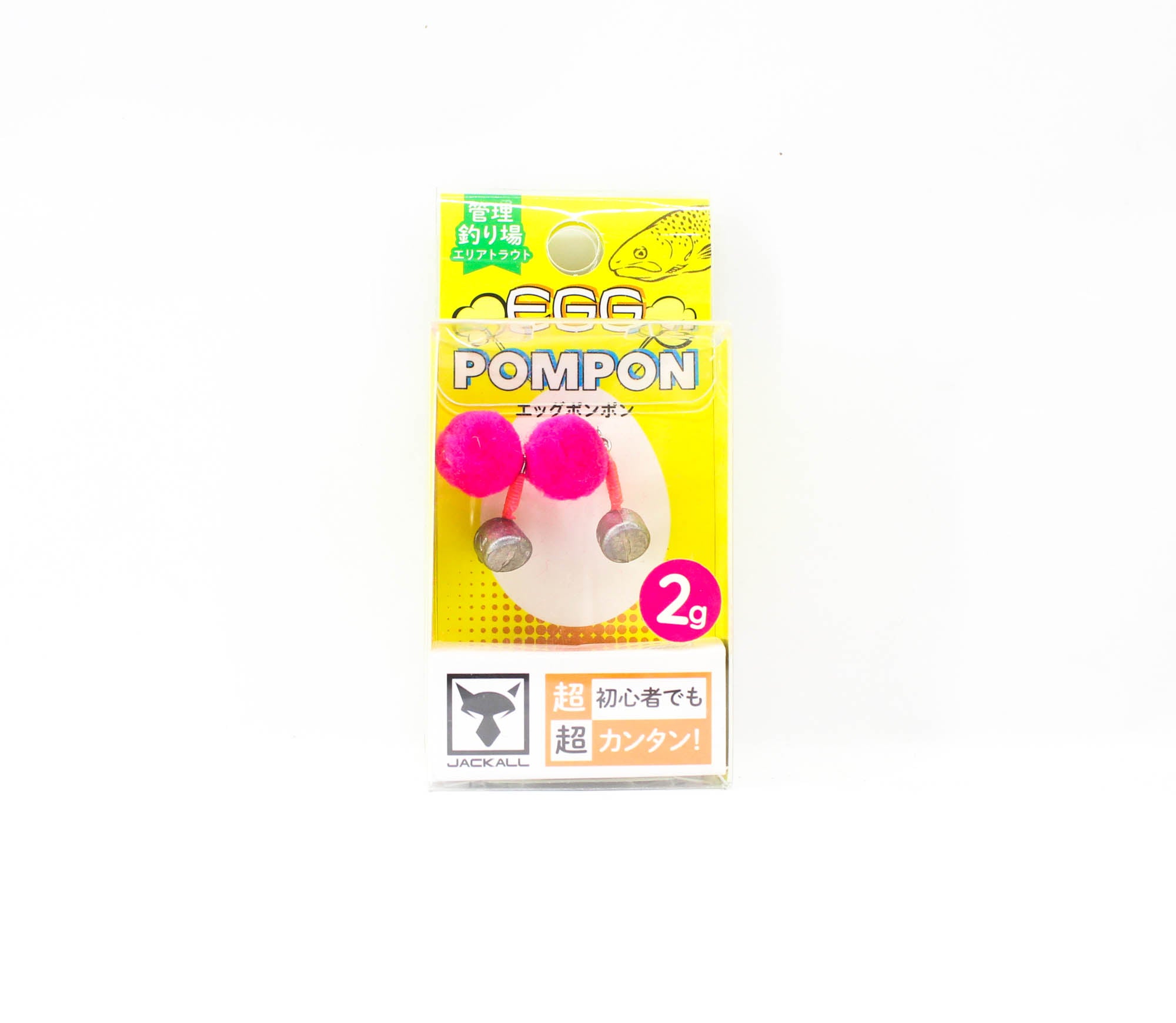 Jackall Jig Head Egg Pompon 2 grams Pink (5103)