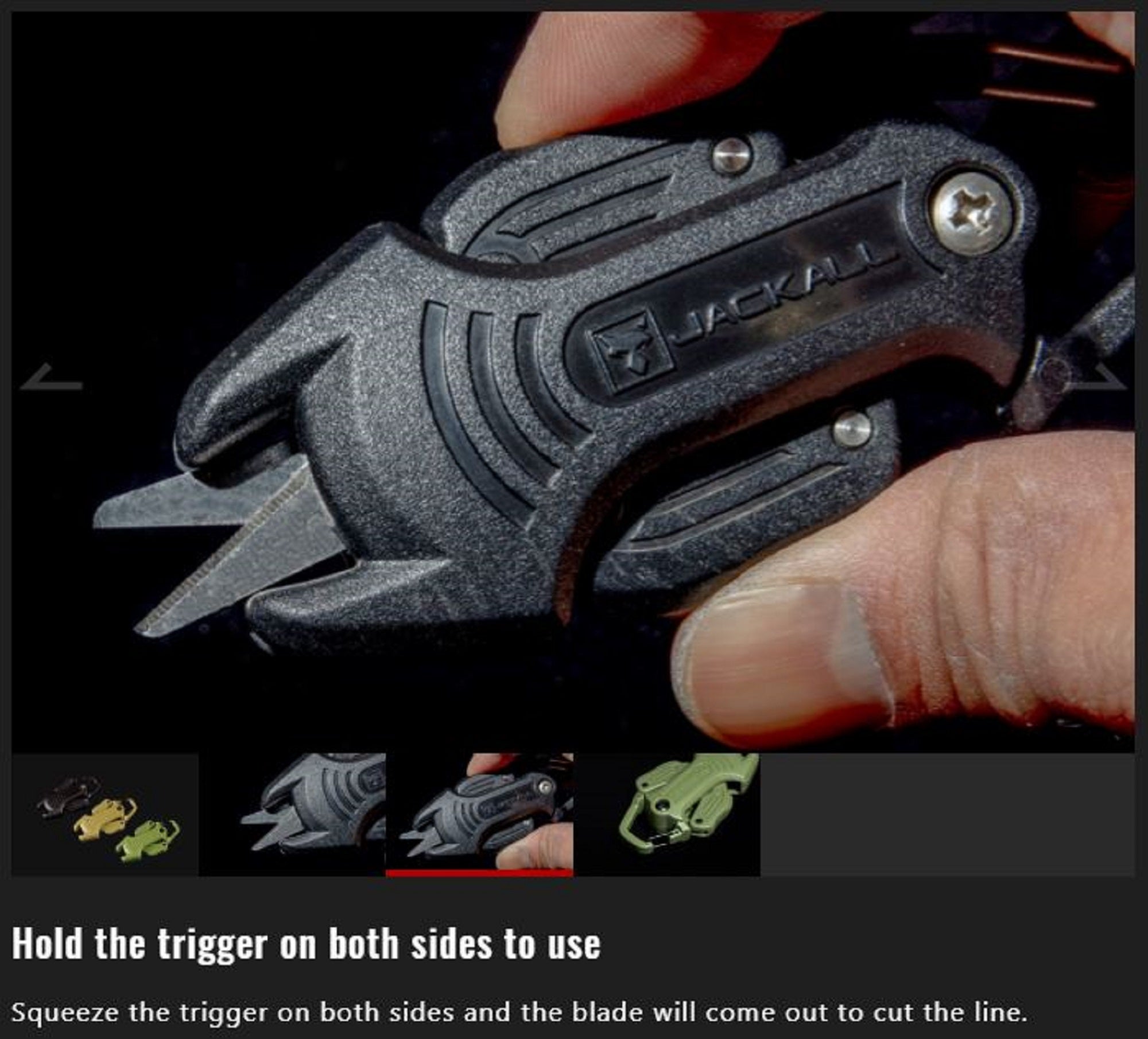 Jackall Scissors Bank Line Cutter Black (6834)