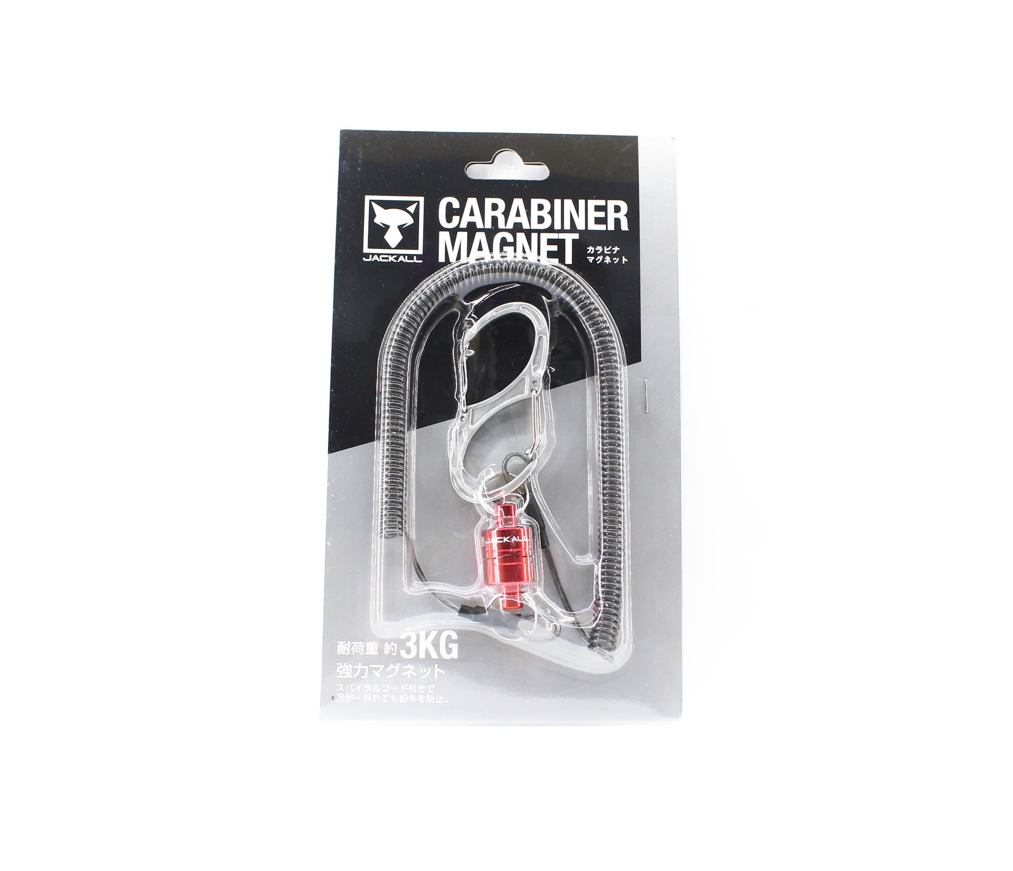 Jackall Carabiner Magnet 3kg Holding Power Red (6858)