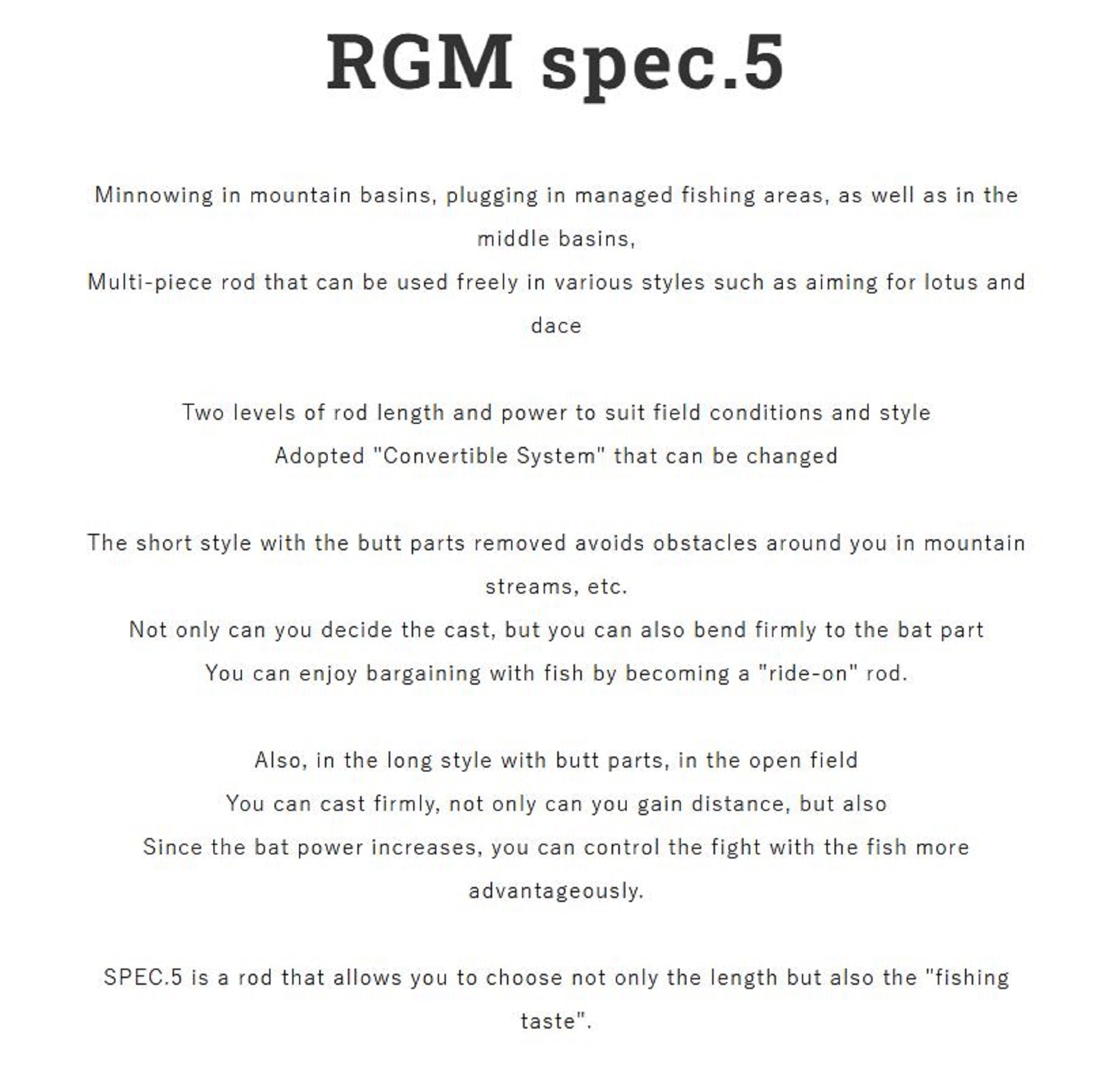 Jackall RGM Rod Baitcast Spec 5 38-42B 5Pc Khaki (7404)