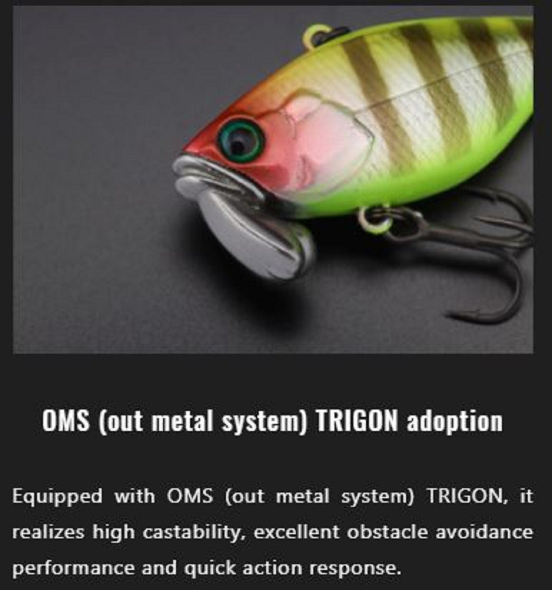 Jackall TN 38 Trigon Vibration Lure Ghost Chigill (7626)
