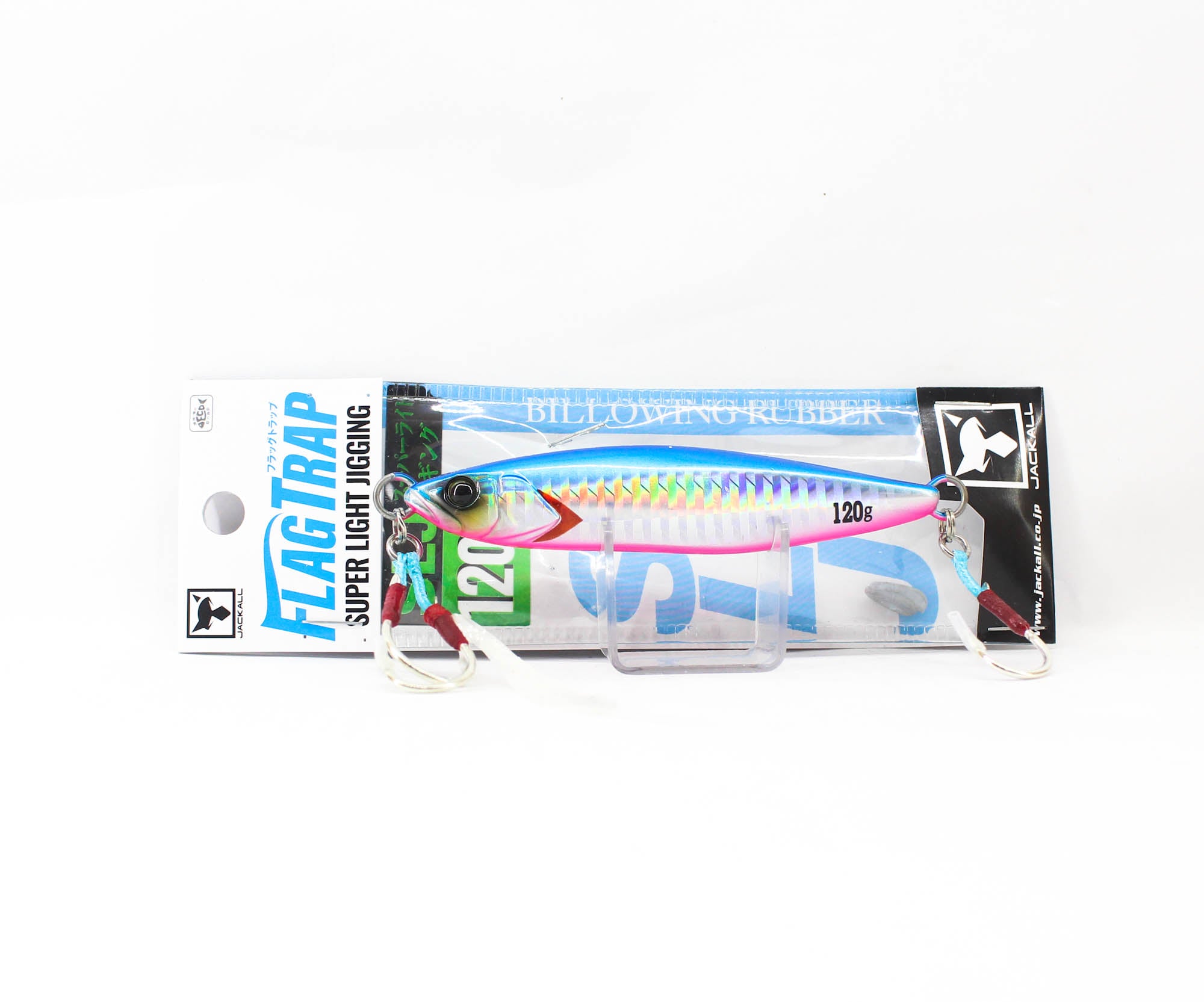 Jackall Metal Jig Flag Trap 120 grams Blue Pink (7947)