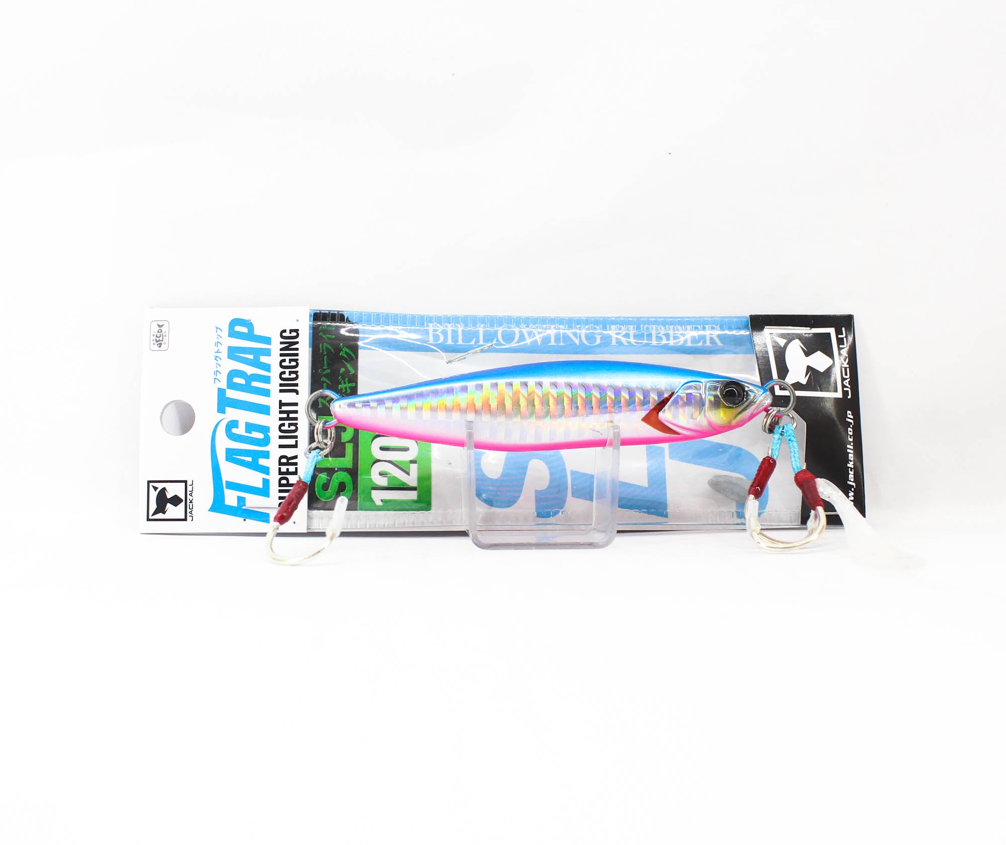 Jackall Metal Jig Flag Trap 120 grams Blue Pink (7947)
