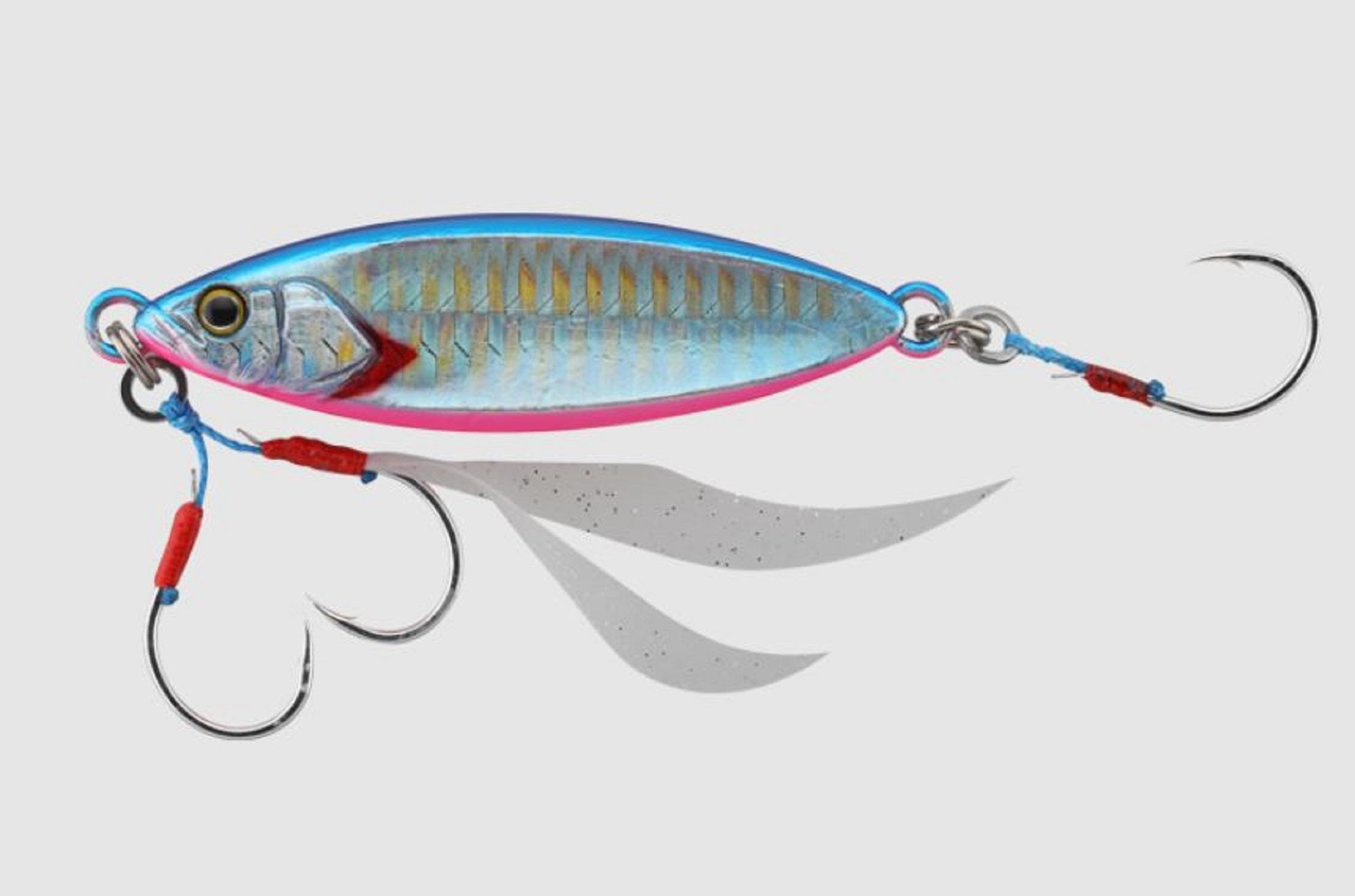 Jackall Metal Jig Flag Trap Leaf 40 grams Blue Pink Border HL (8906)