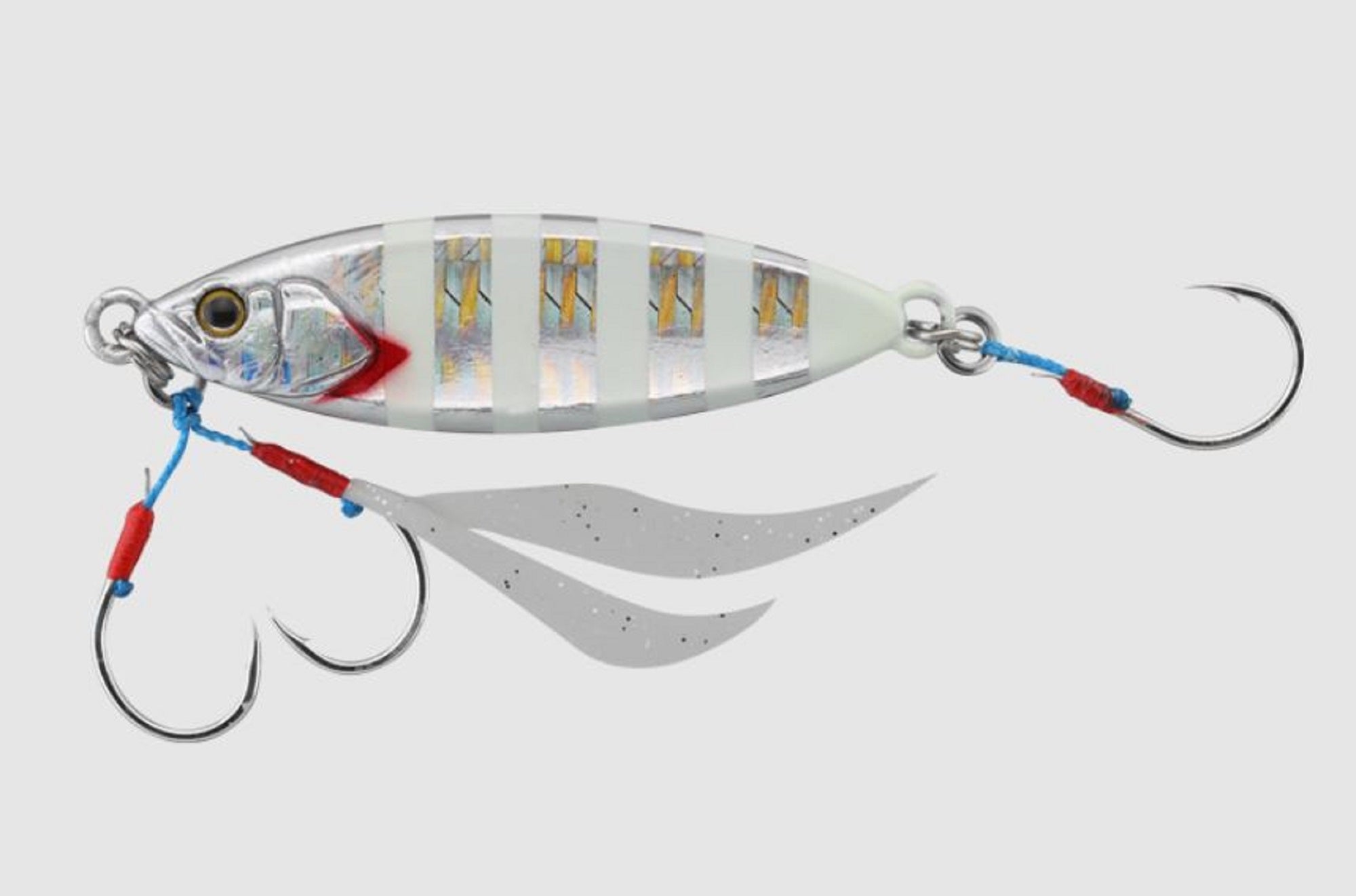 Jackall Metal Jig Flag Trap Leaf 40 grams Glow Stripe Border HL (8913)