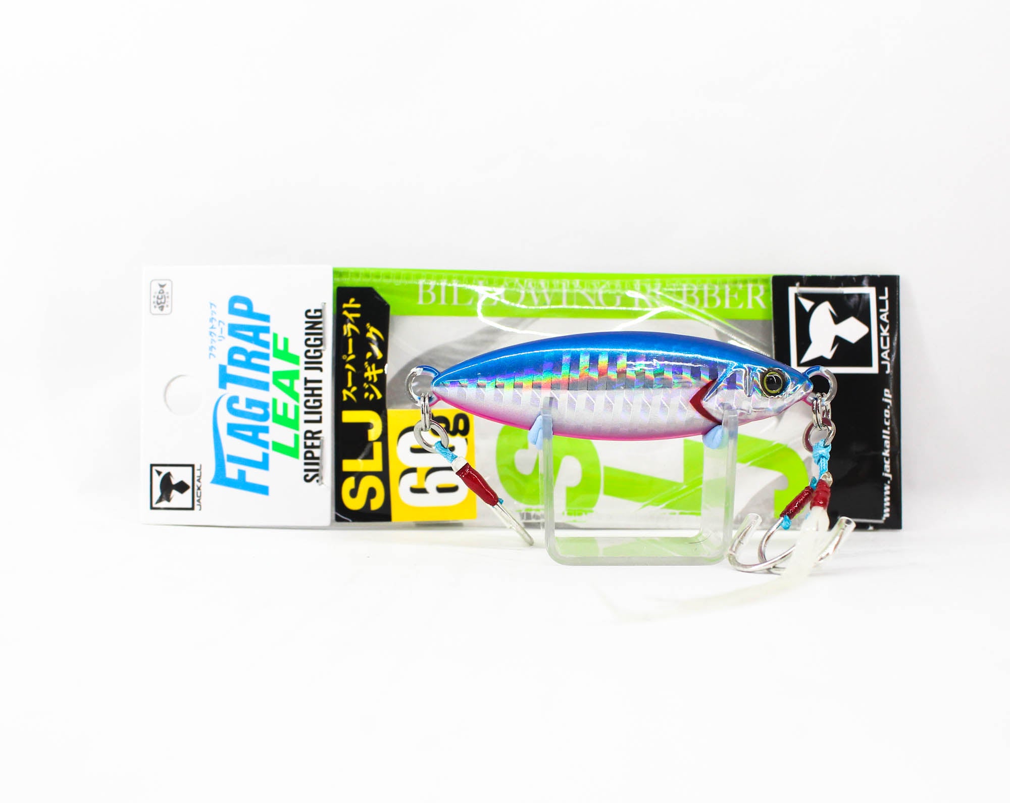 Jackall Metal Jig Flag Trap Leaf 60 grams Blue Pink Border HL (8982)