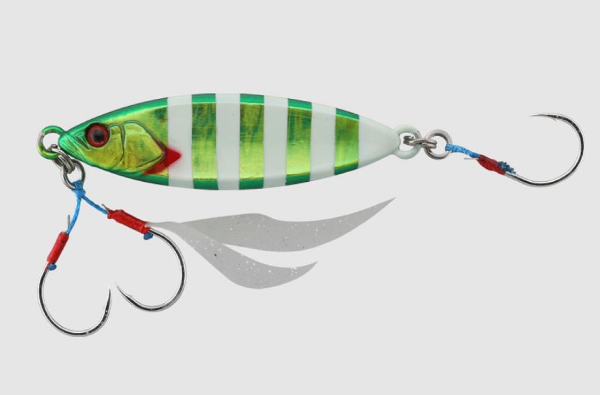 Jackall Metal Jig Flag Trap Leaf 60 grams Glow Stripe Magma Wave HL (9026)