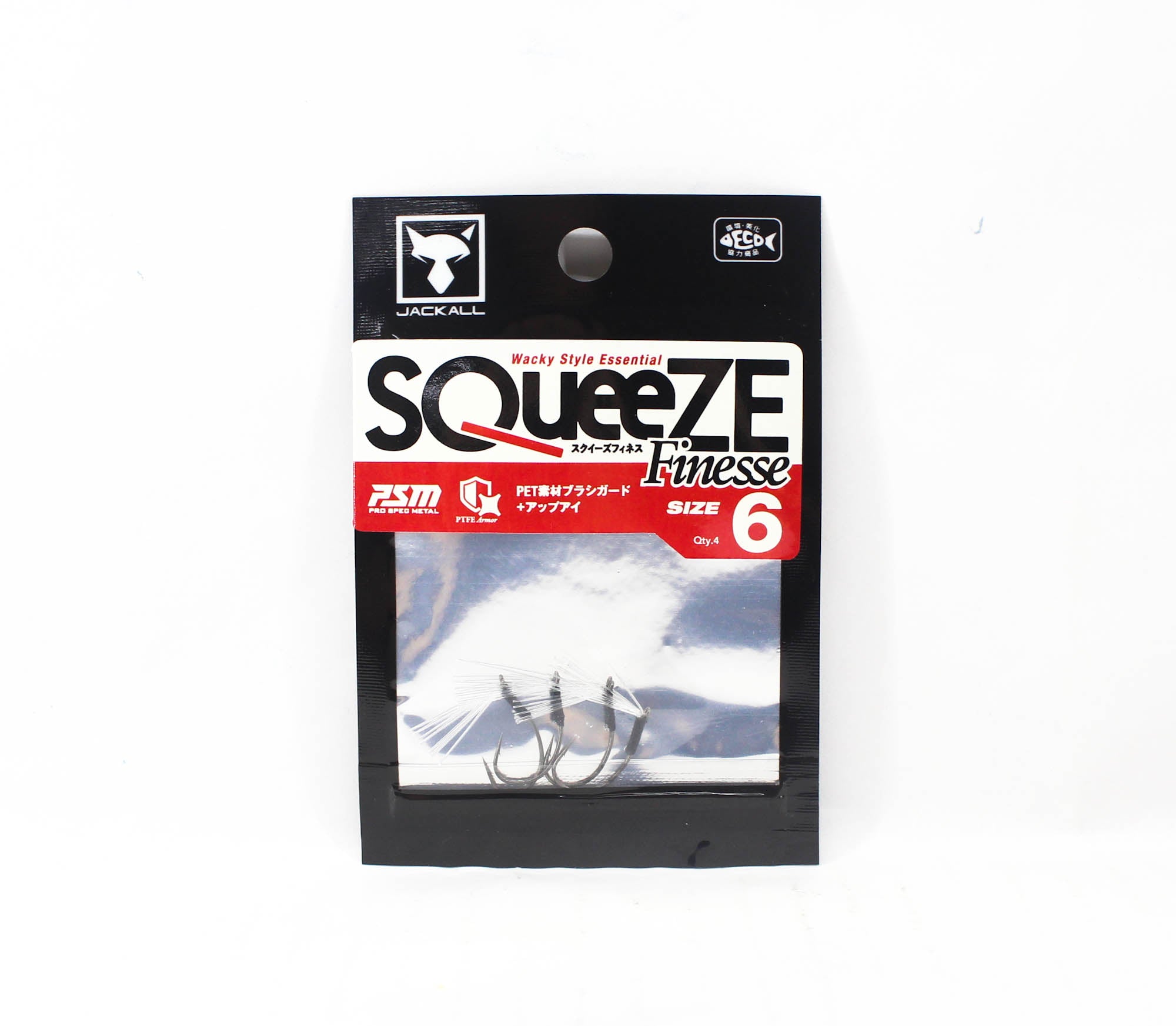 Jackall Hooks Squeeze Finesse Wacky Style Size 6 6 (4723)