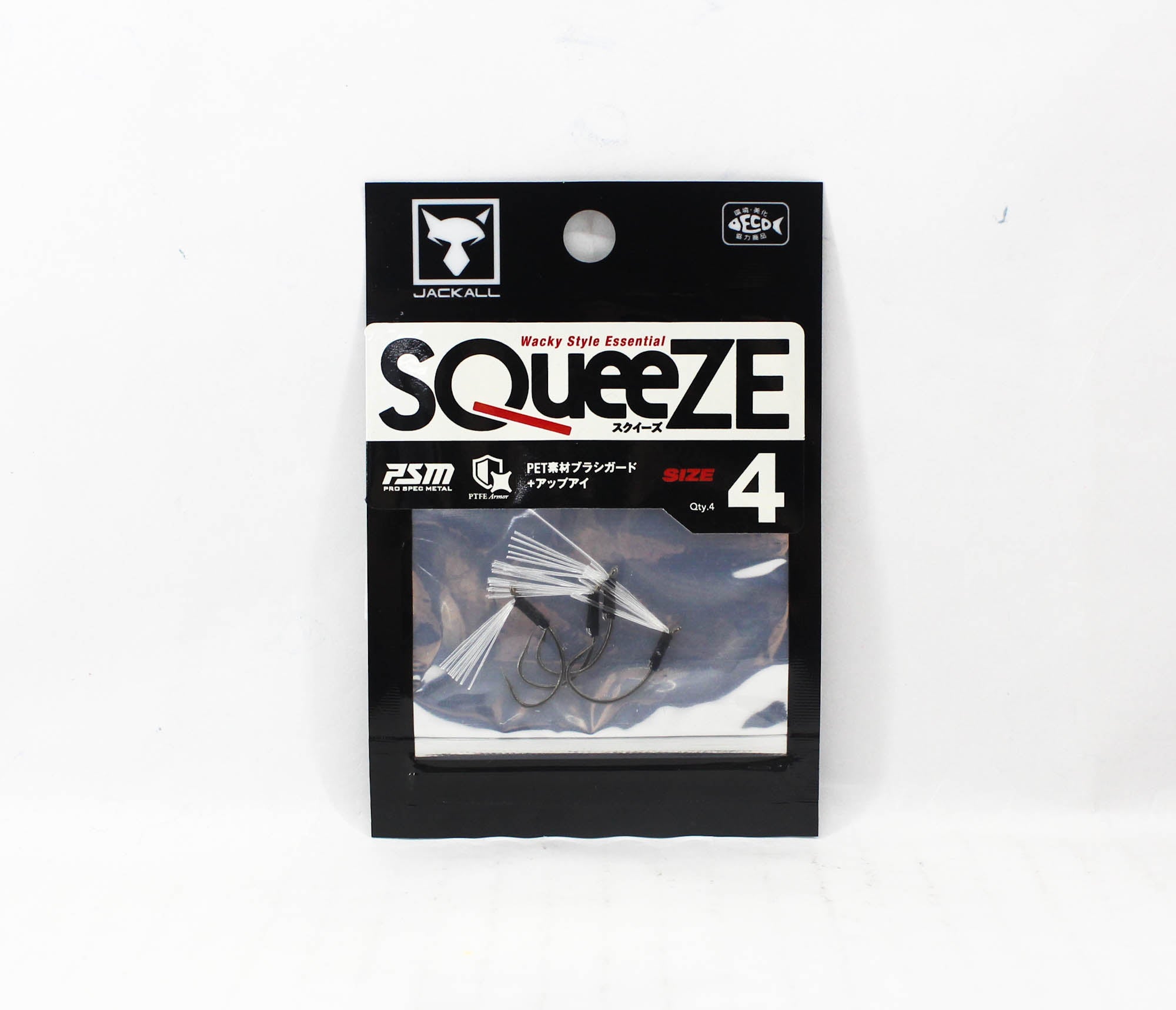 Jackall Hooks Squeeze Wacky Style Size 4 4 (4730)