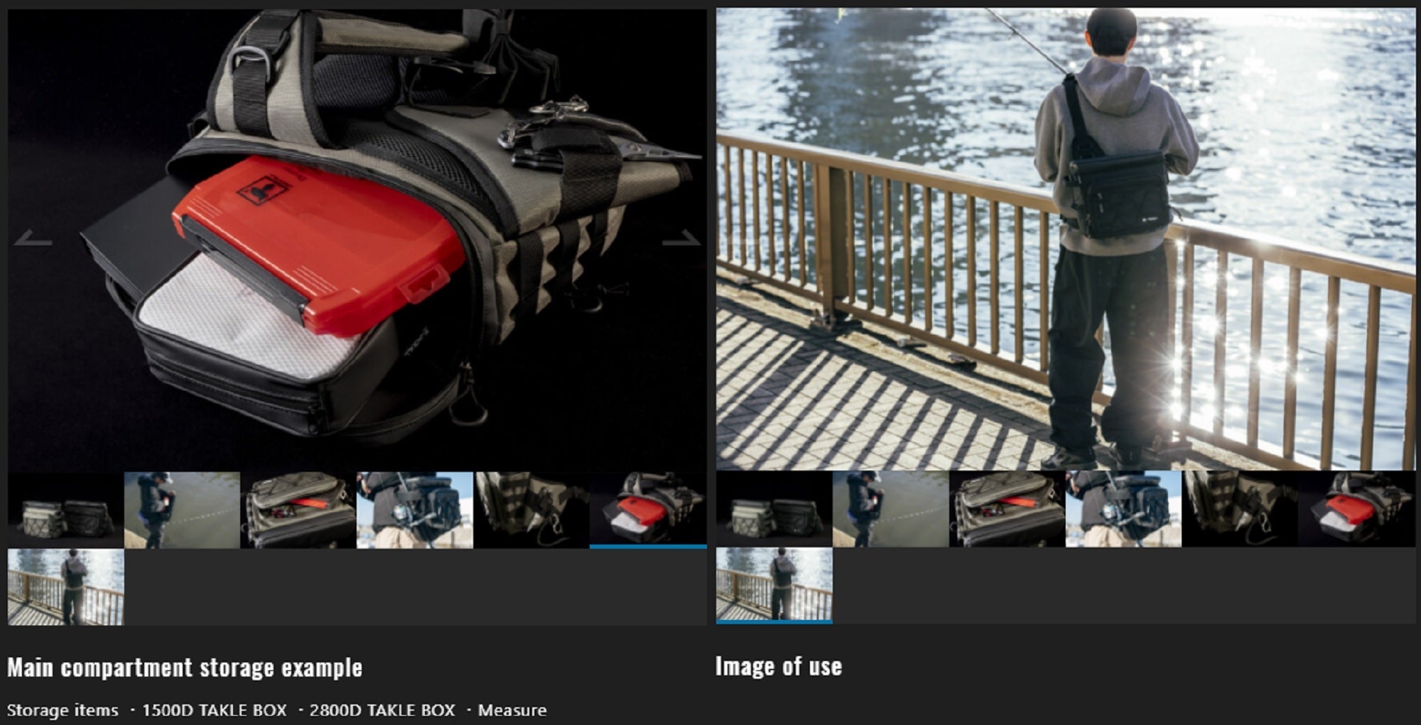 Jackall Shore Gamer Shoulder Sling Bag Black (5010)