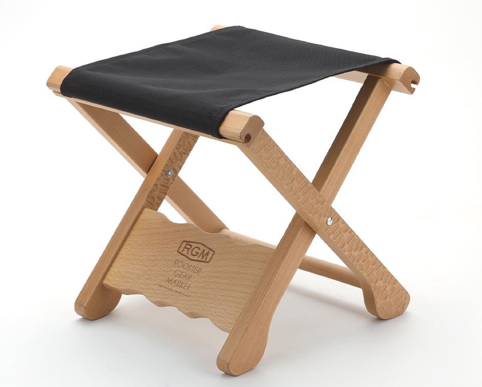 Jackall RGM Stool Wood Foldable 320x420x100mm Black (7502)