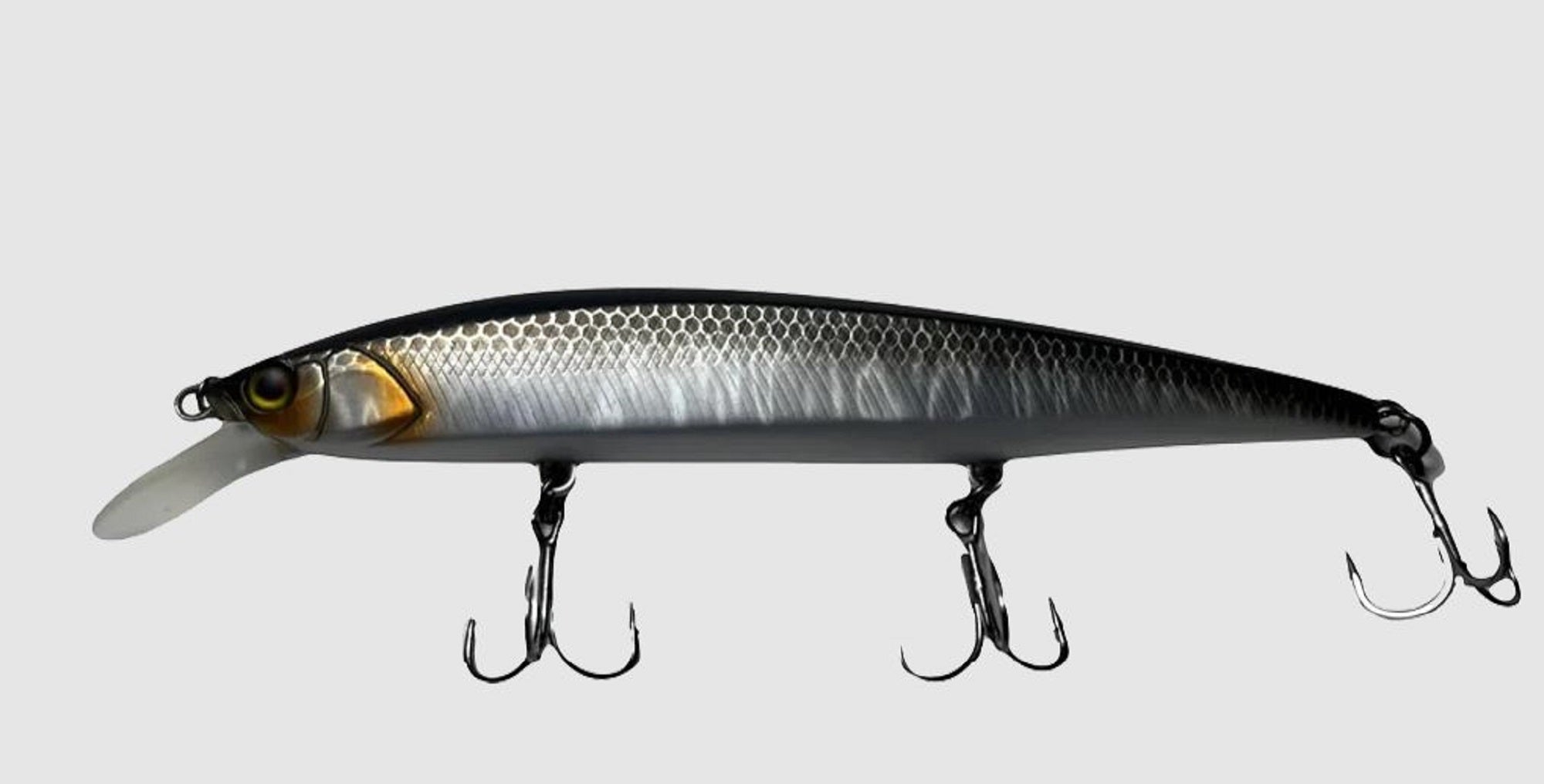 Jackall Rerange 110 SP Suspend Lure UV Mat Silver & Black (9476)