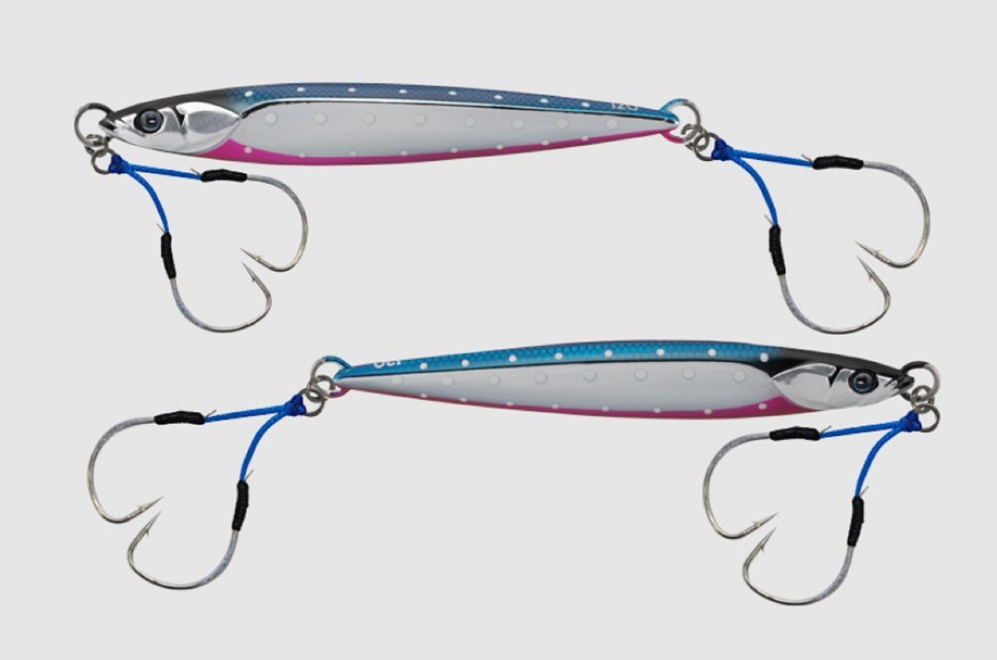 Jackall Metal Jig Bambluz Short 150 grams Sakura Blue Pink Glow Dot (2568)