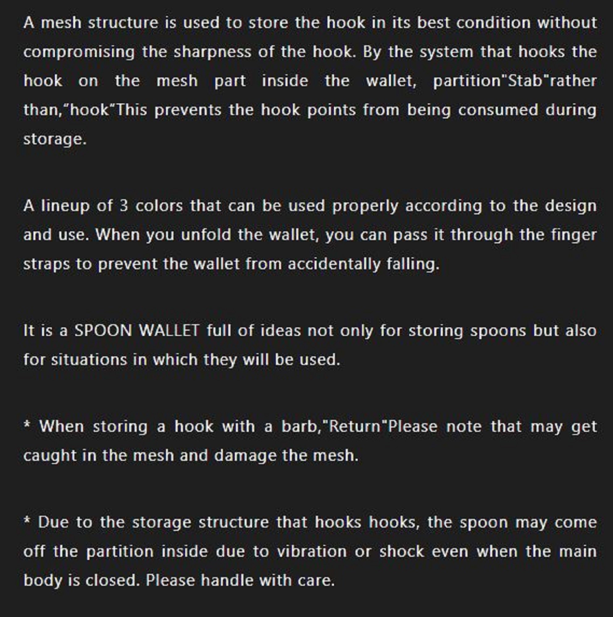 Jackall Timon Spoon Wallet Size S 205 x 105 mm Black (3589)